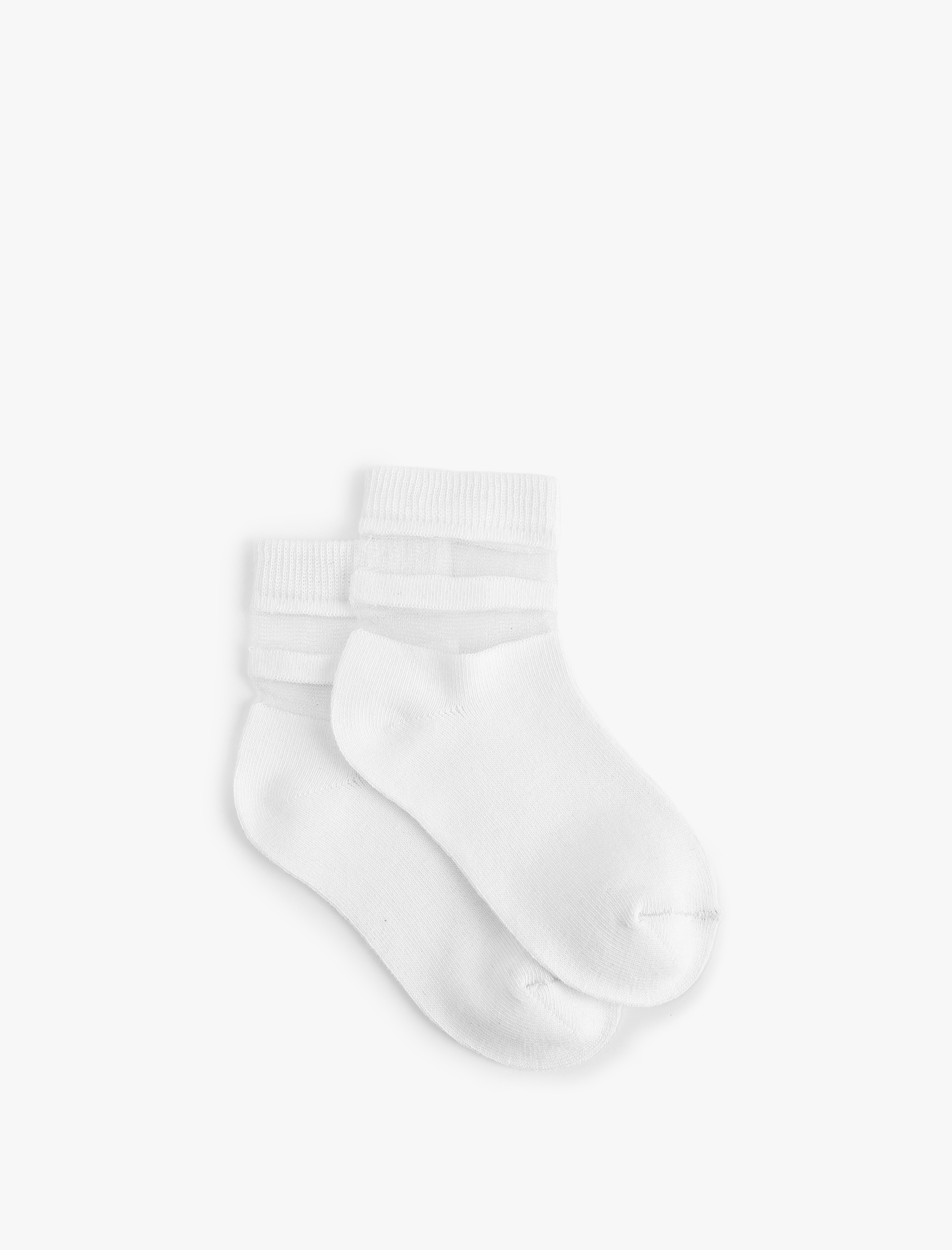 Kız Çocuk Pamuklu 2'li Soket Çorap Seti