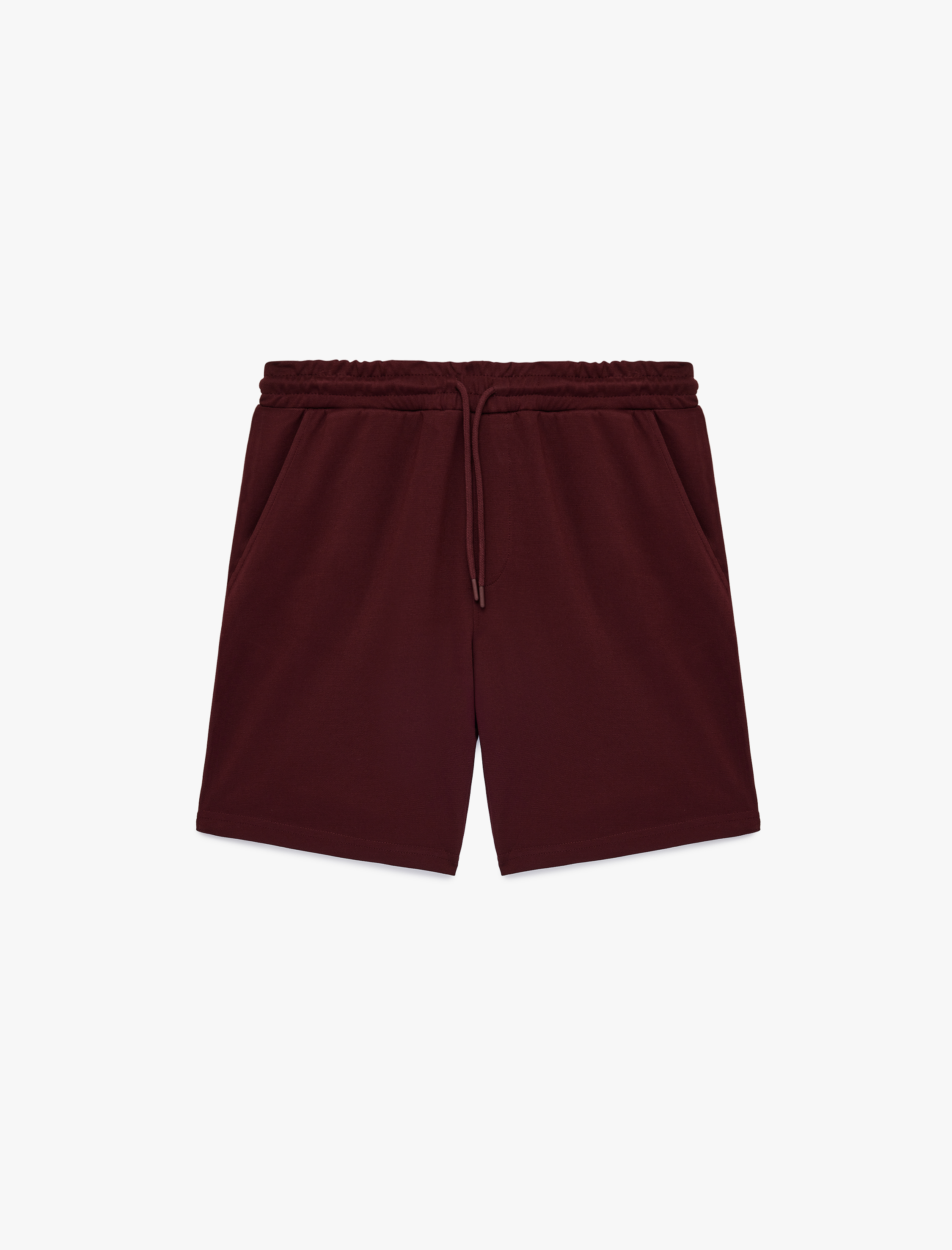   Regular Fit Viskon Karışımlı Beli Bağcıklı Şort