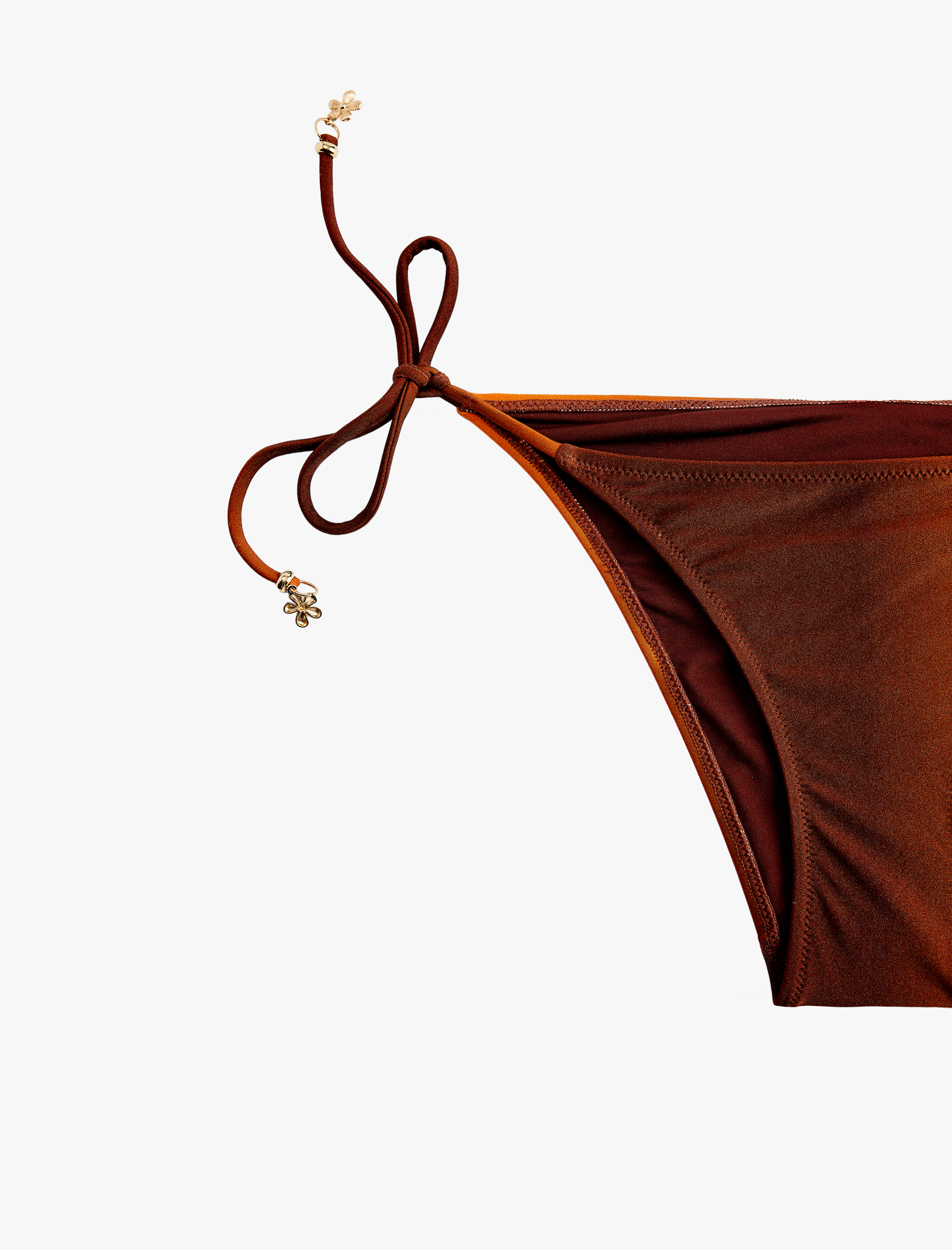   Degrade Renk Geçişli Charm Detaylı İpli Bikini Altı