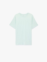 Kısa Kollu Regular Fit Bisiklet Yaka Basic Spor Tişört