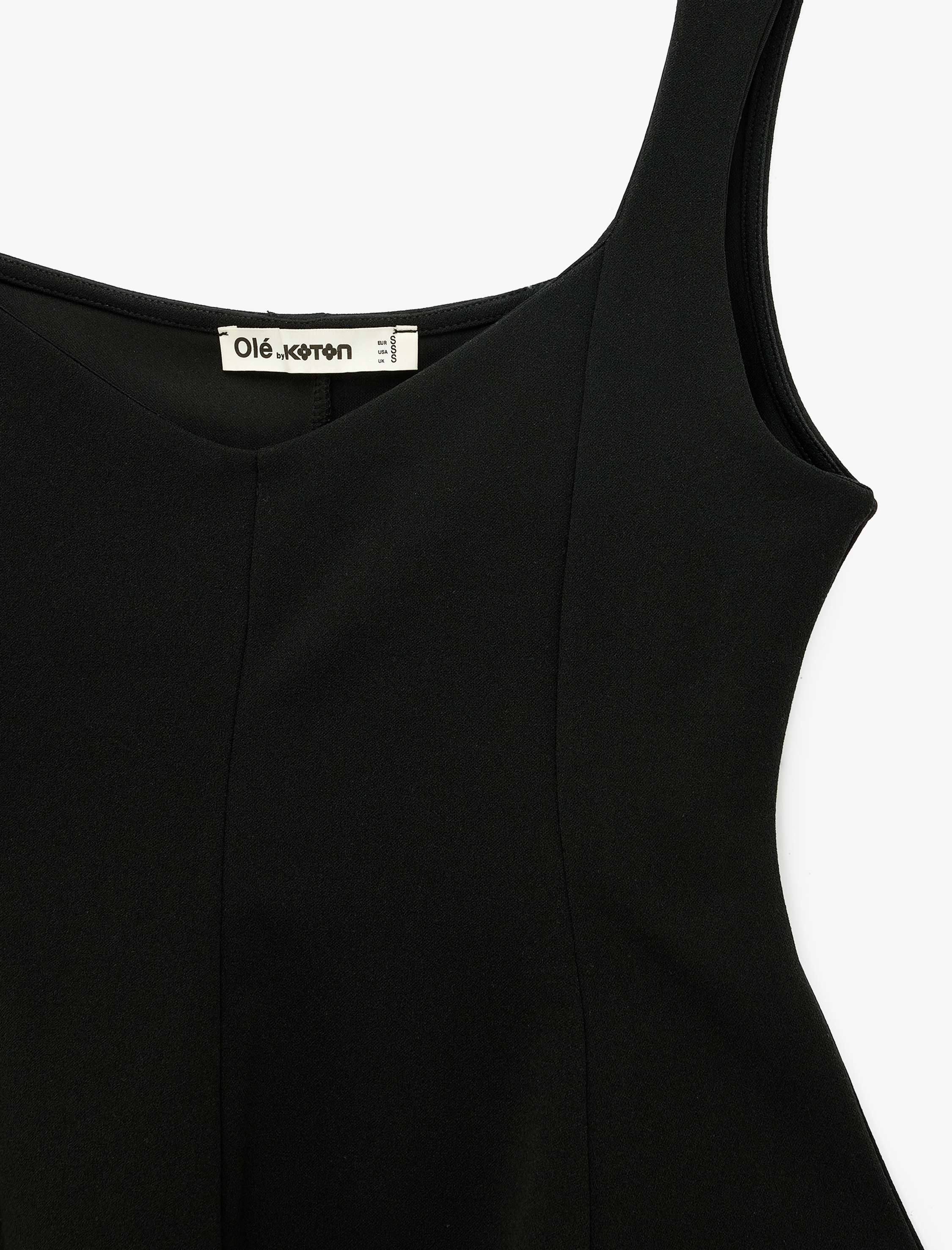   V Yaka Kolsuz Slim Fit Krep Peplum Bluz