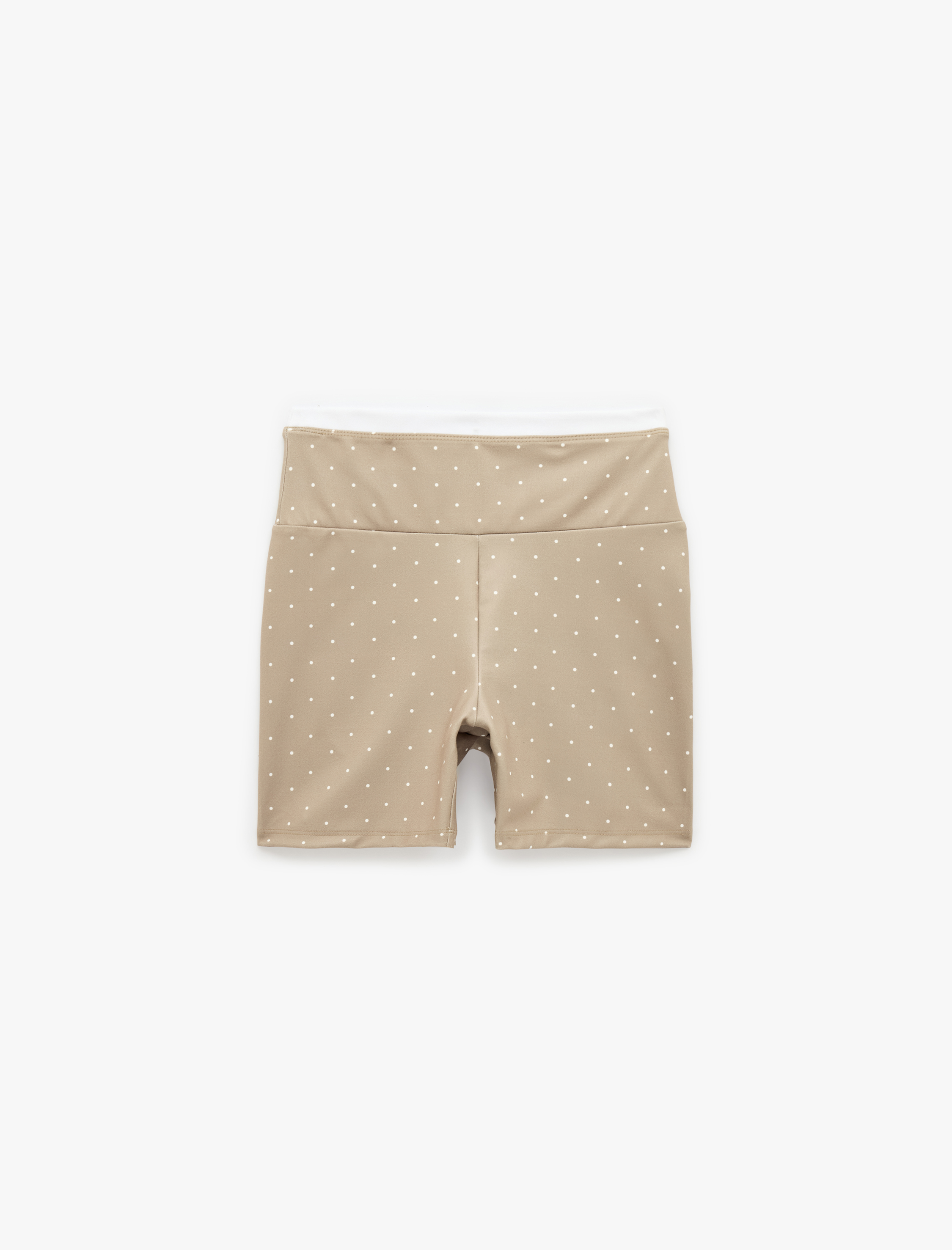   Yüksek Bel İnterlok Biker Spor Tayt