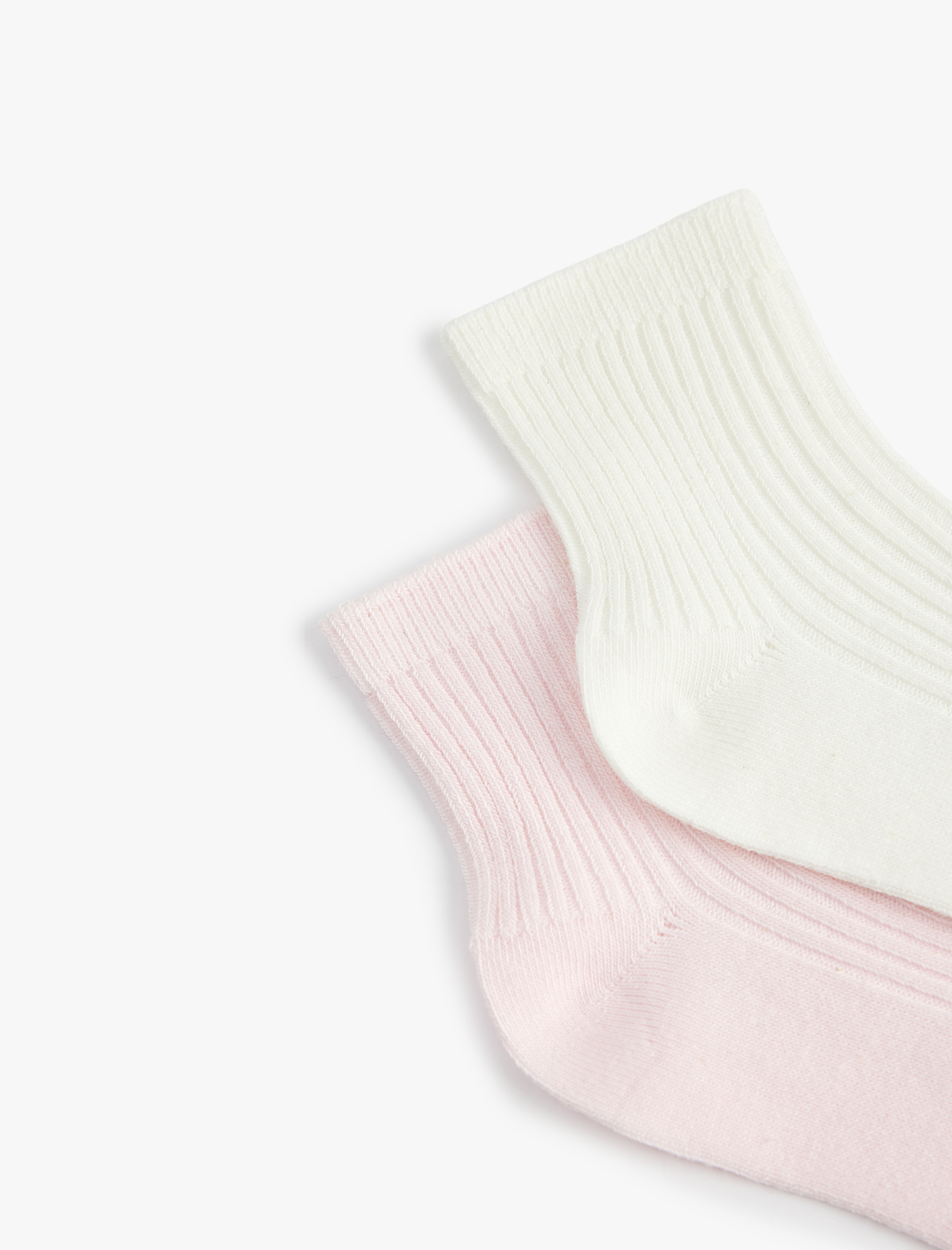  Kız Çocuk Pamuklu 2'li Soket Çorap Seti