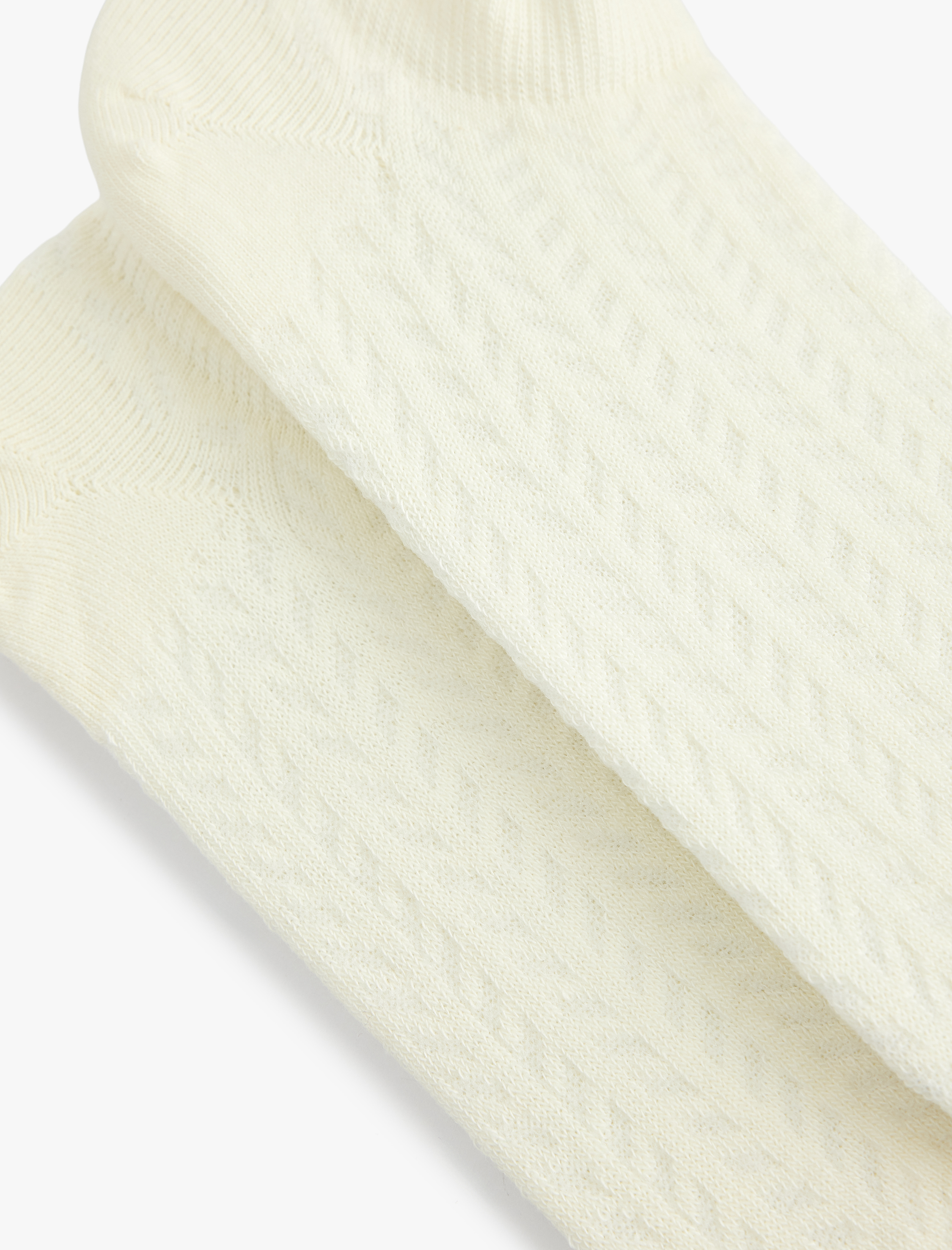  Kadın 2'li Pamuklu Dokulu Görünmez Çorap Seti