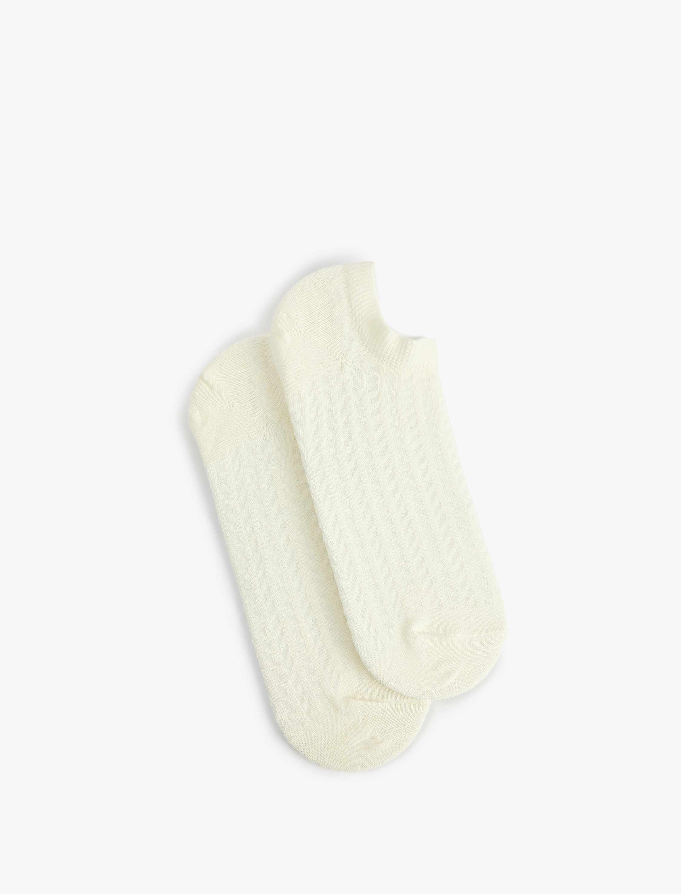  Kadın 2'li Pamuklu Dokulu Görünmez Çorap Seti