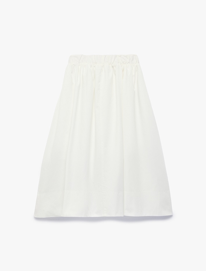 Kız Çocuk Pamuklu Fiyonk Detaylı A Kesim Etek