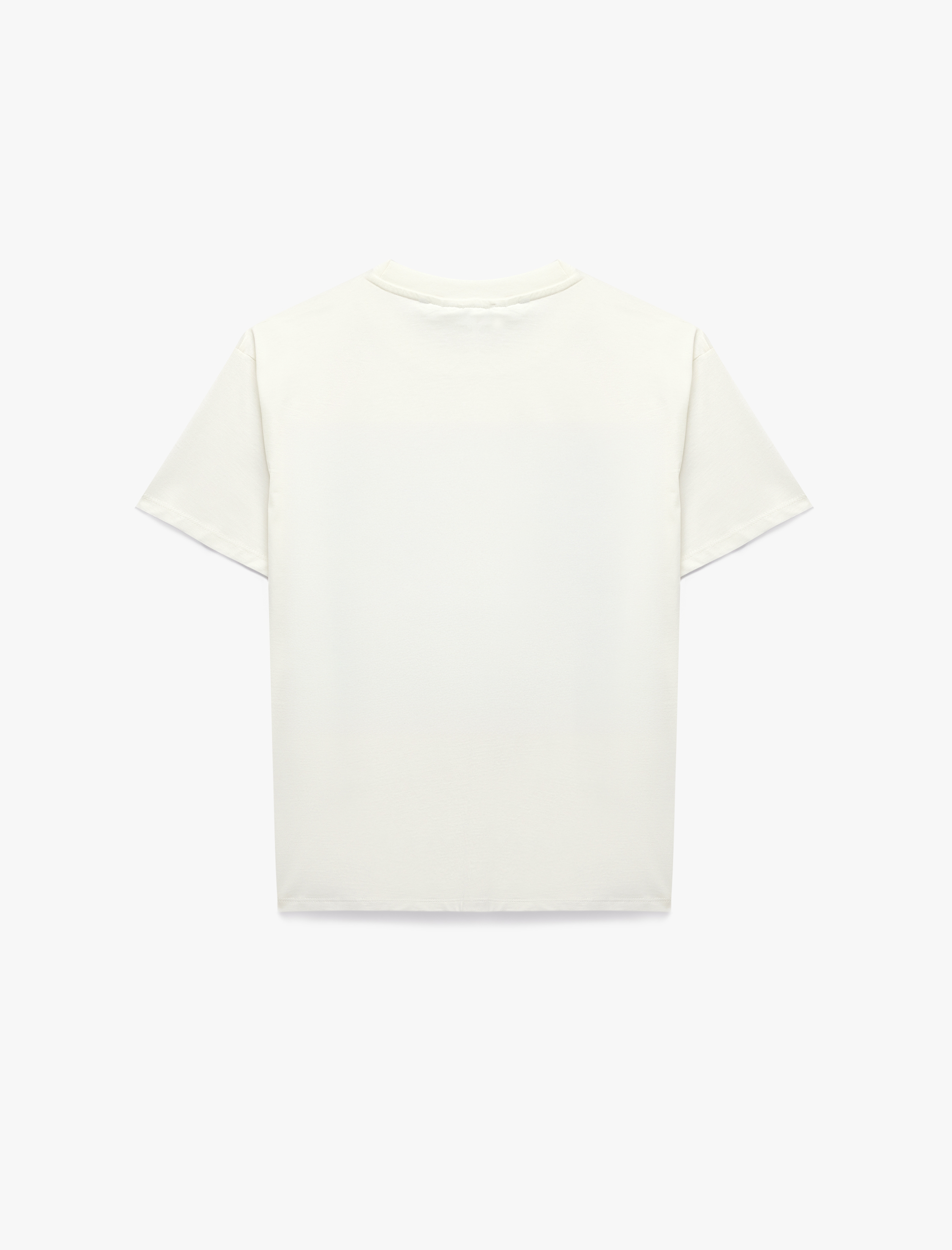   Looney Tunes Lisanslı Leopar Detaylı Baskılı Bisiklet Yaka Tişört