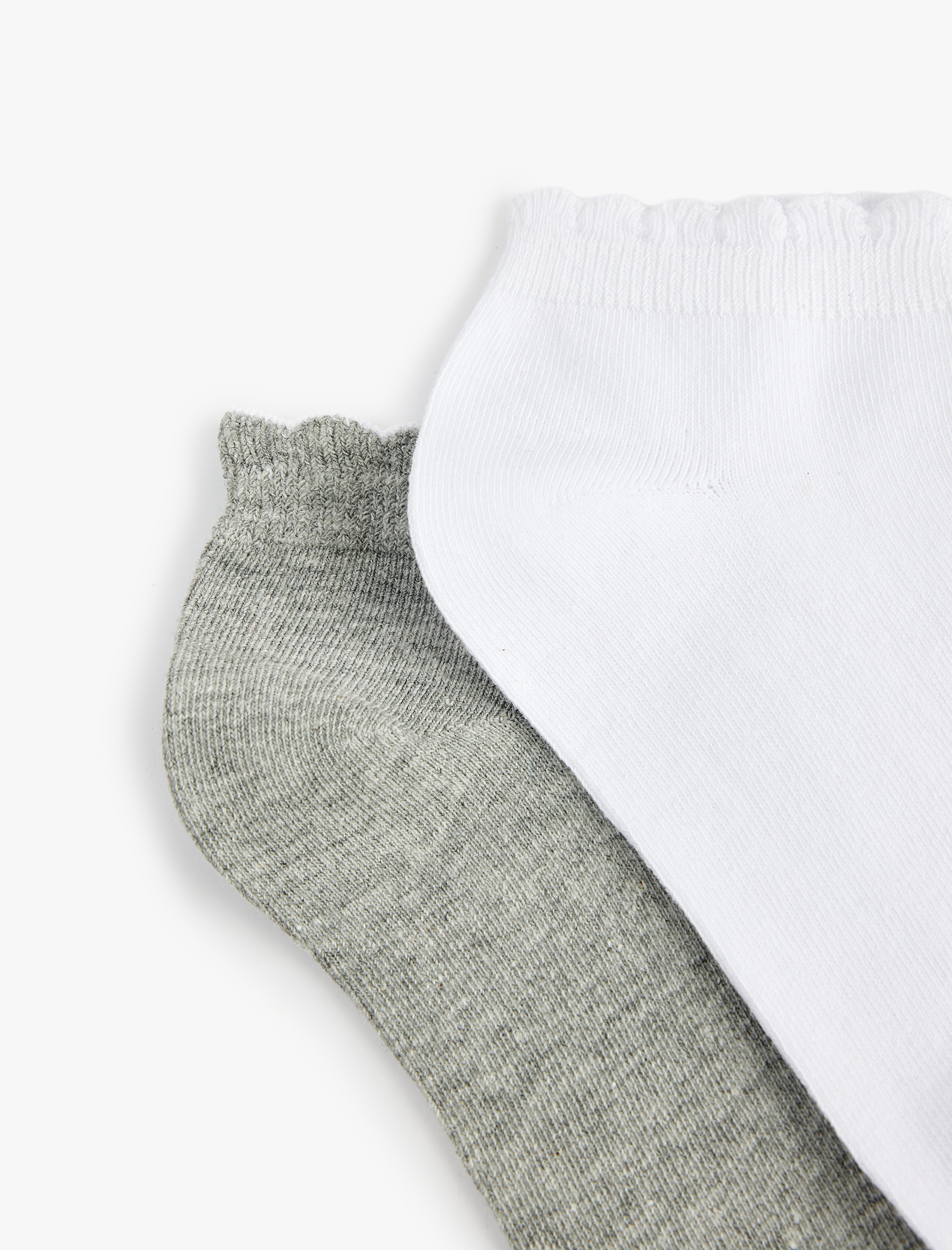  Kadın 2'li Pamuklu Patik Çorap Seti