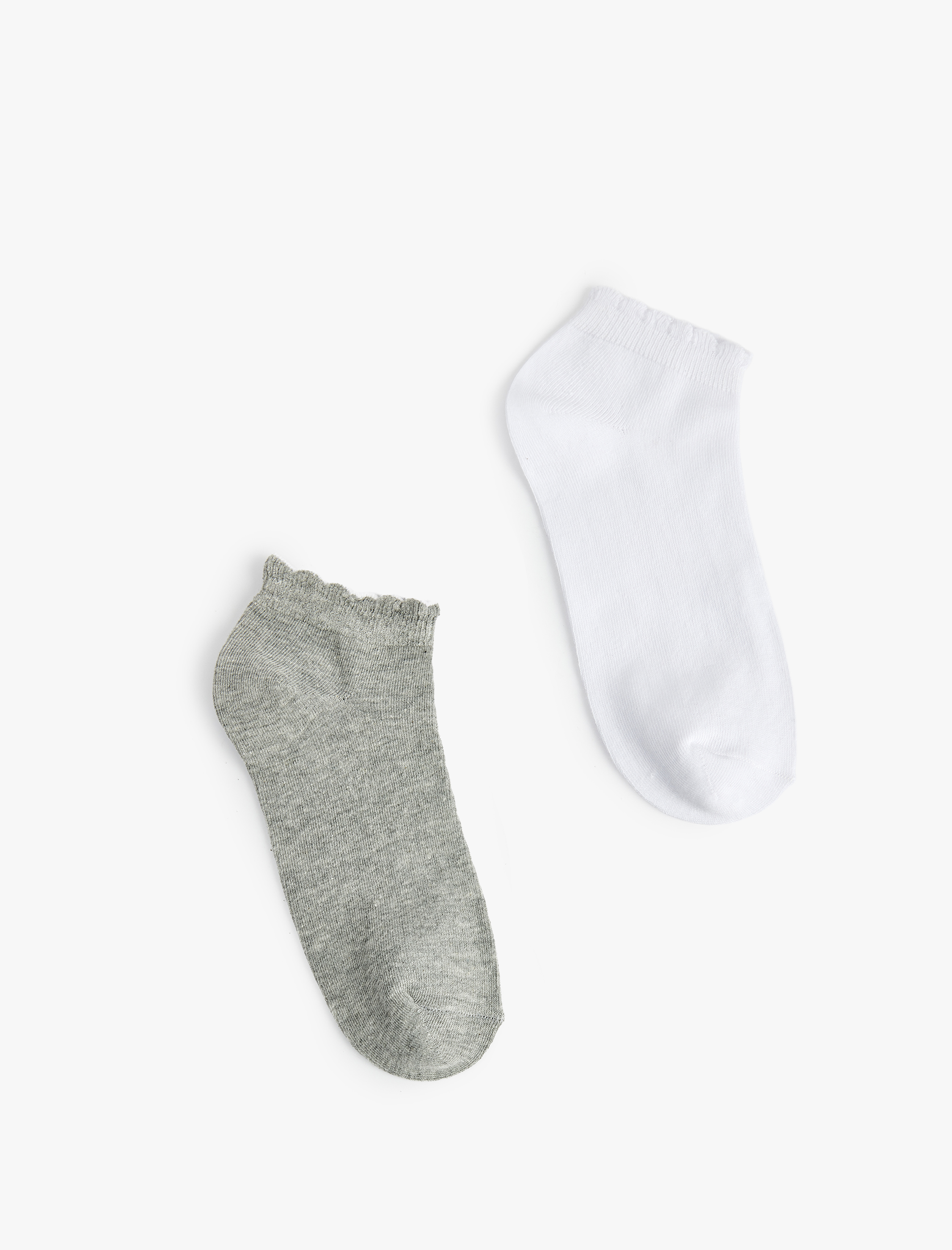  Kadın 2'li Pamuklu Patik Çorap Seti