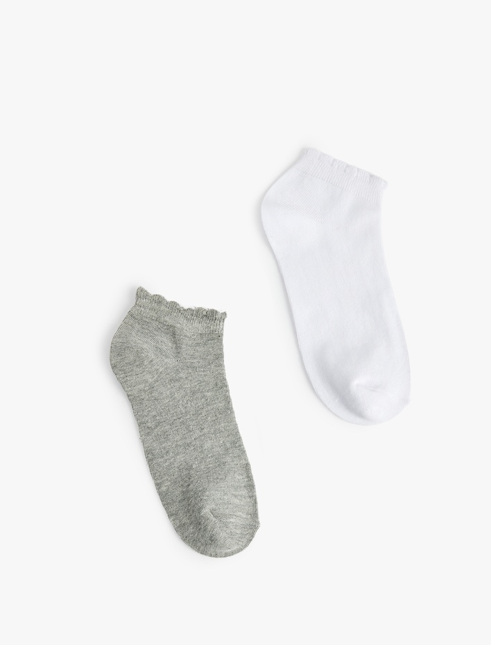 Kadın 2'li Pamuklu Patik Çorap Seti