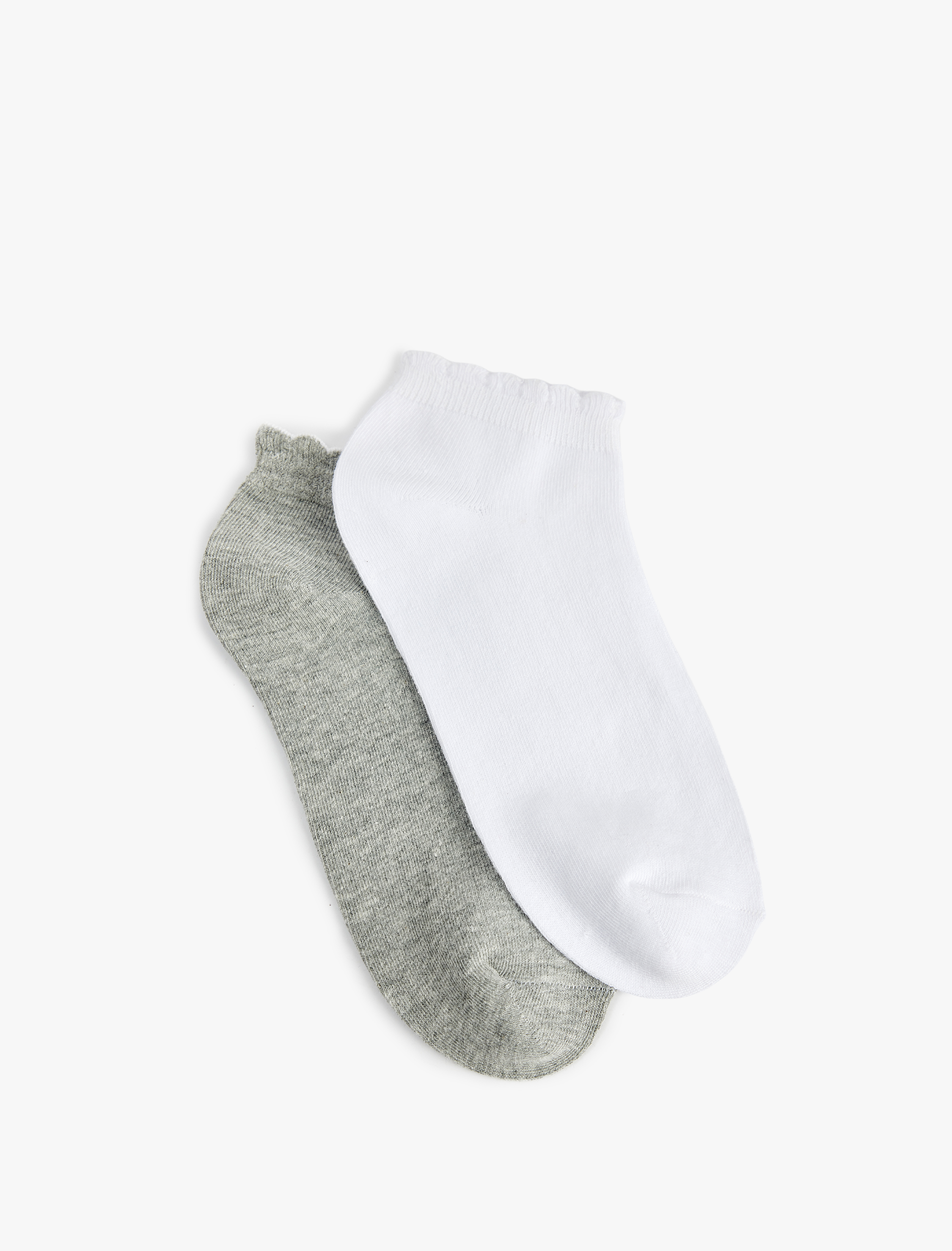  Kadın 2'li Pamuklu Patik Çorap Seti