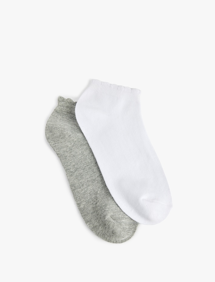 Kadın 2'li Pamuklu Patik Çorap Seti