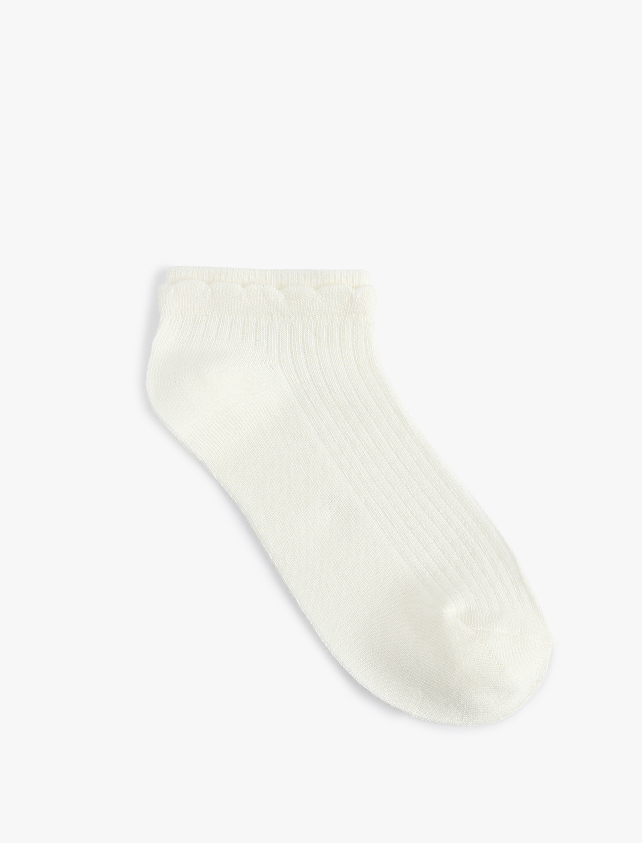  Kadın 2'li Dokulu Pamuklu Patik Çorap Seti