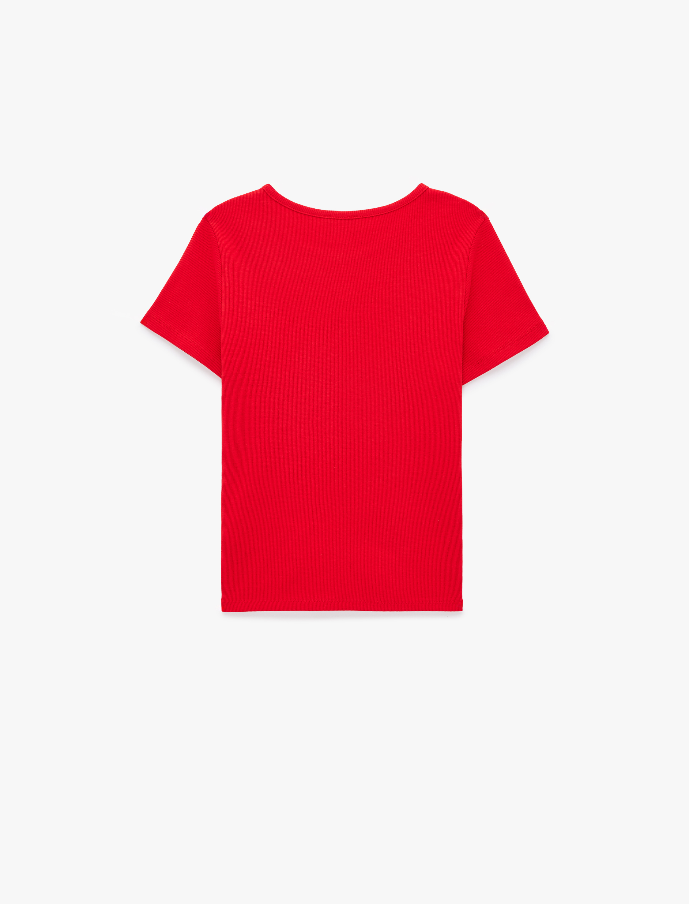  Kız Çocuk Baskılı Kısa Kollu Bisiklet Yaka Pamuklu Tişört