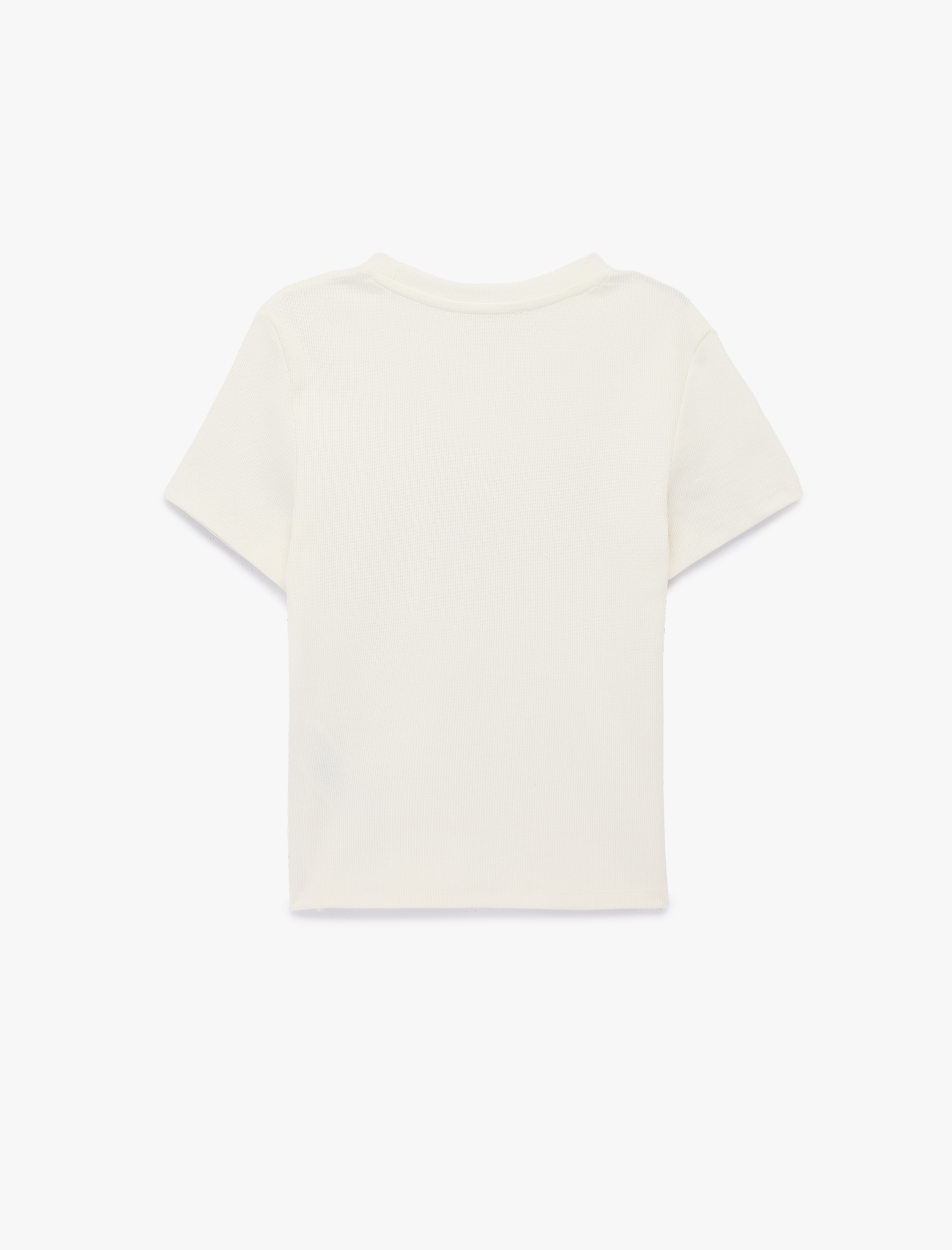   Bisiklet Yaka Kısa Kollu Pamuklu Marin Temalı Baskılı Tişört