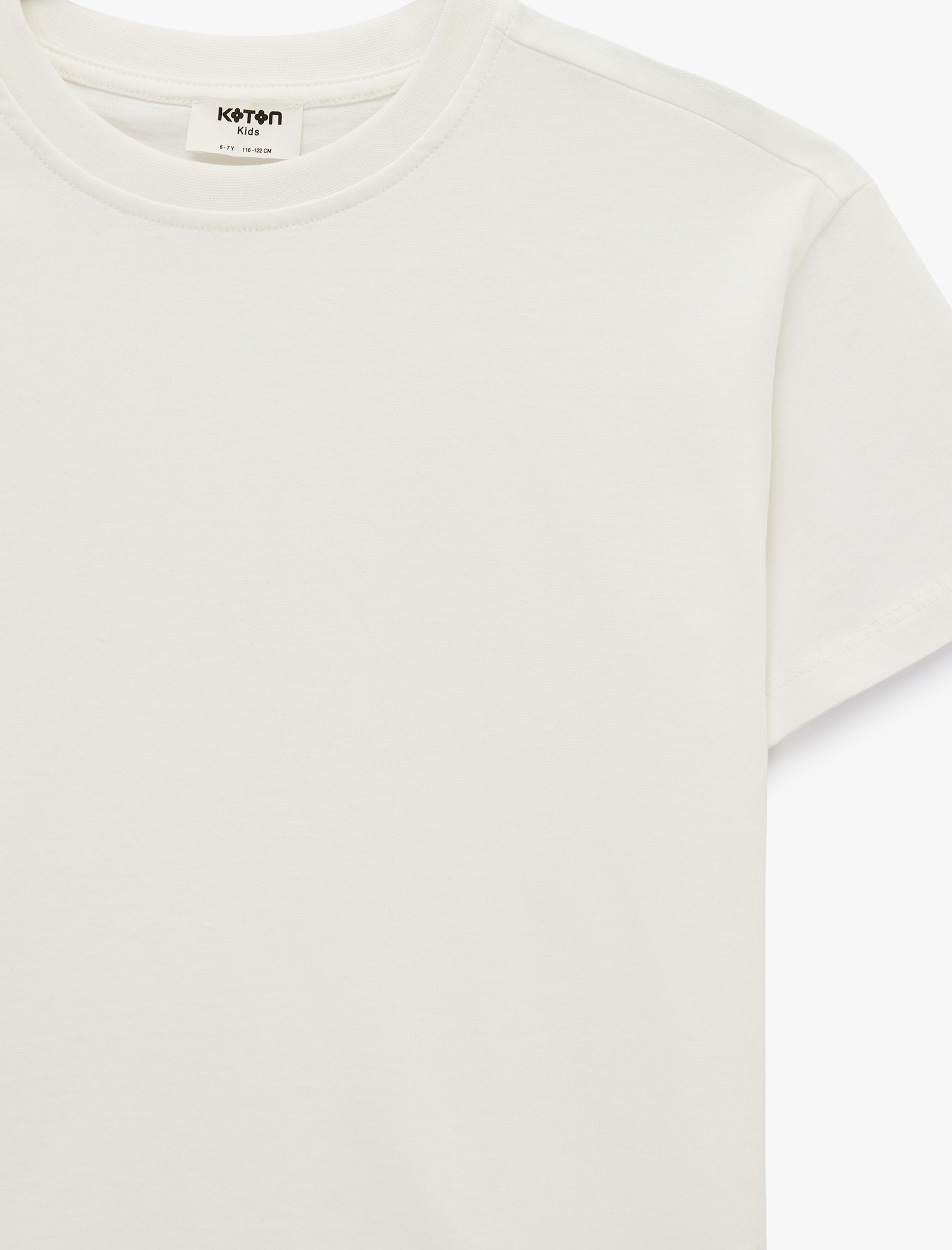  Erkek Çocuk Kısa Kollu Bisiklet Yaka Pamuklu Basic Tişört