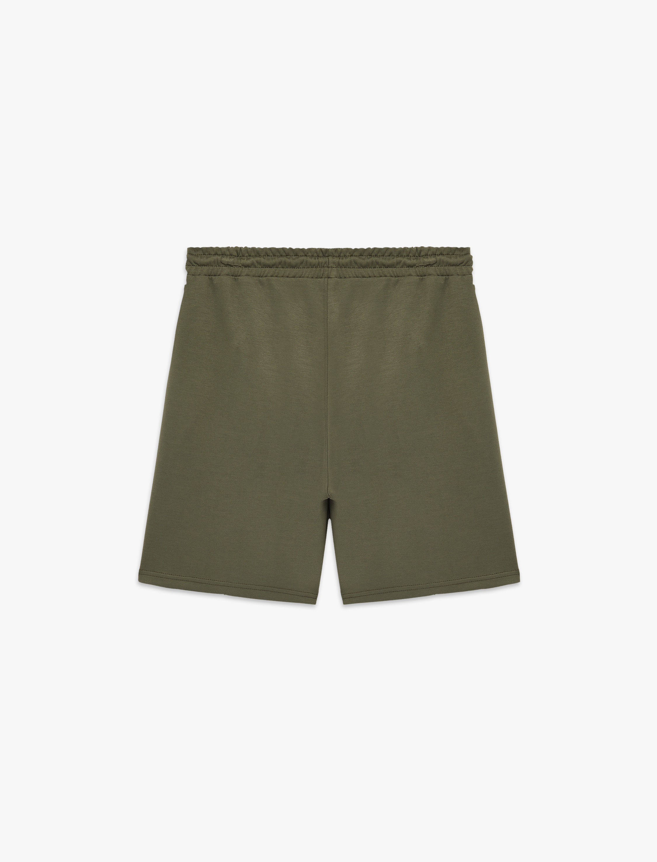   Regular Fit Cepli Viskon Karışımlı Bermuda Beli Bağcıklı Şort