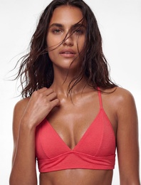Arkası Çapraz Askılı Bağlama Detaylı Bralet Bikini Üstü