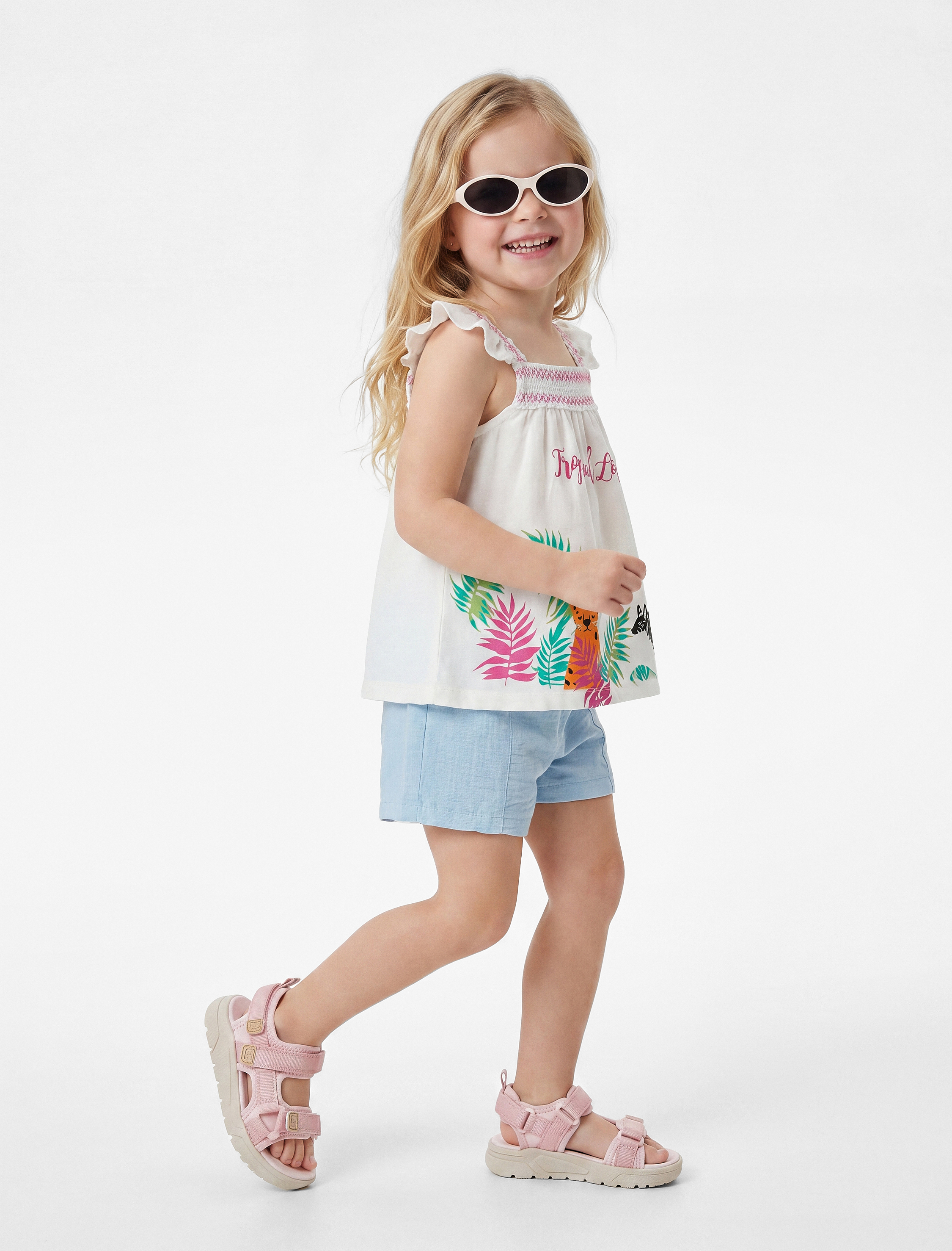  Kız Bebek Beli Lastikli Basic Mini Şort