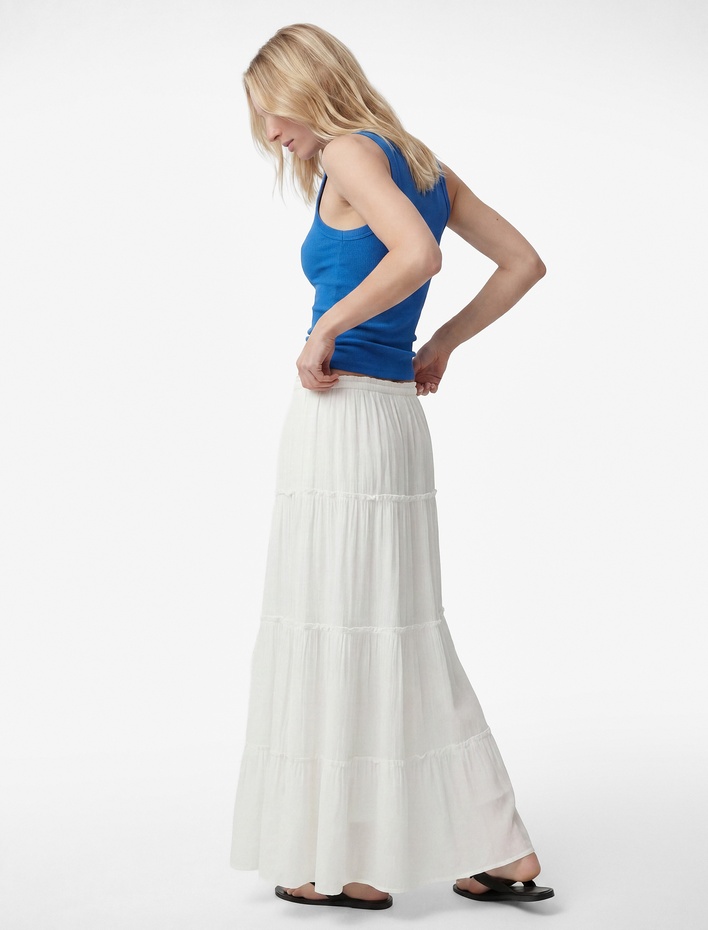  Pamuklu U Yaka Slim Fit Kobalt Mavi Atlet