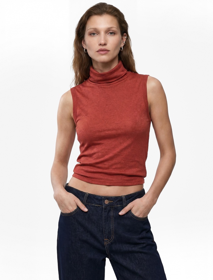  Dik Yaka Kolsuz Body