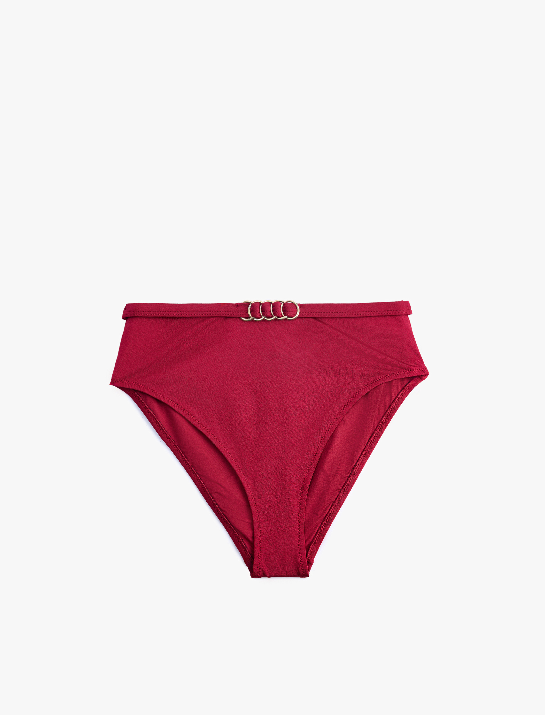   Aksesuar Detaylı Yüksek Bel Bikini Altı