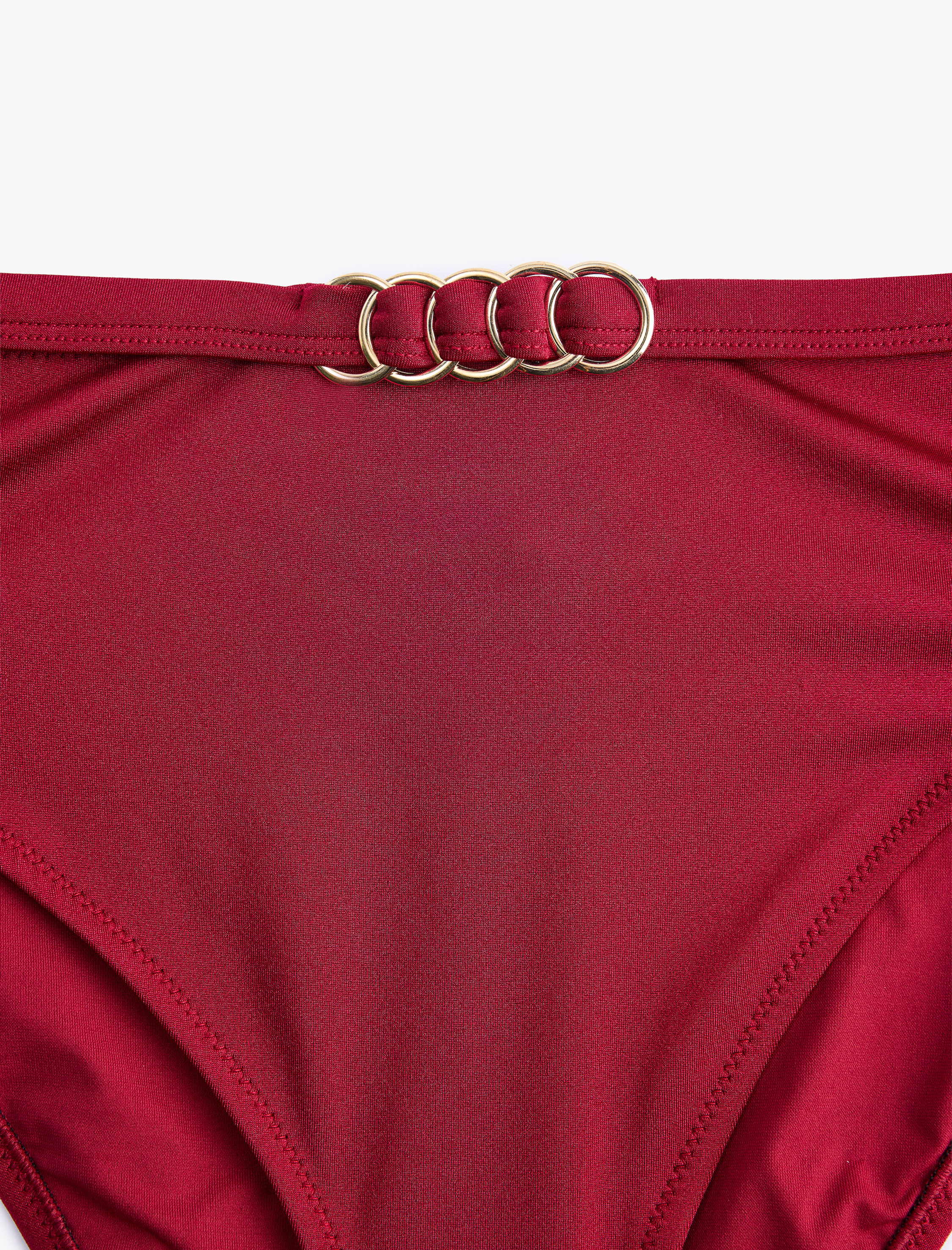   Aksesuar Detaylı Yüksek Bel Bikini Altı