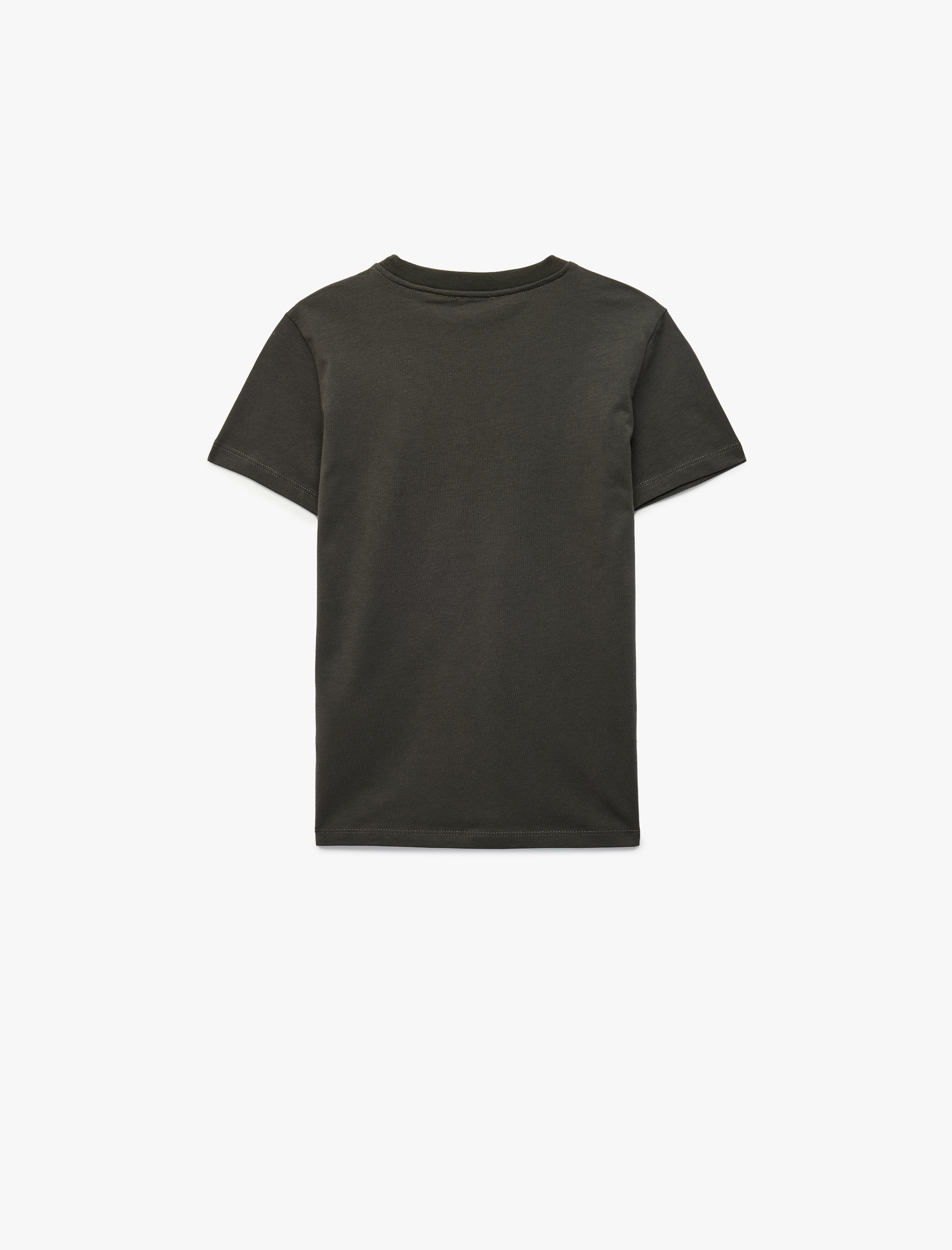  Erkek Çocuk Kısa Kollu Bisiklet Yaka Pamuklu Baskılı Tişört