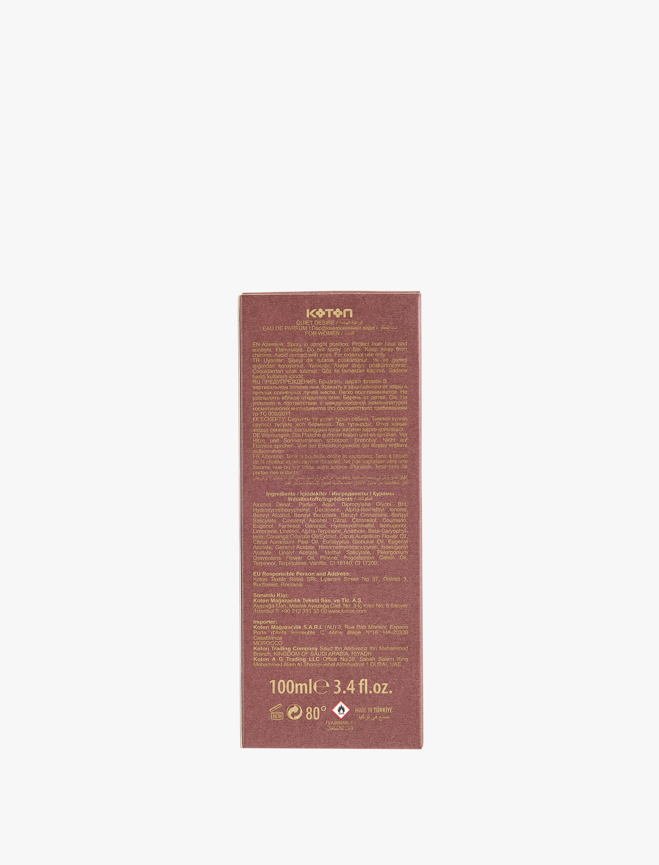  Kadın Parfüm Quiet Desire 100 ML
