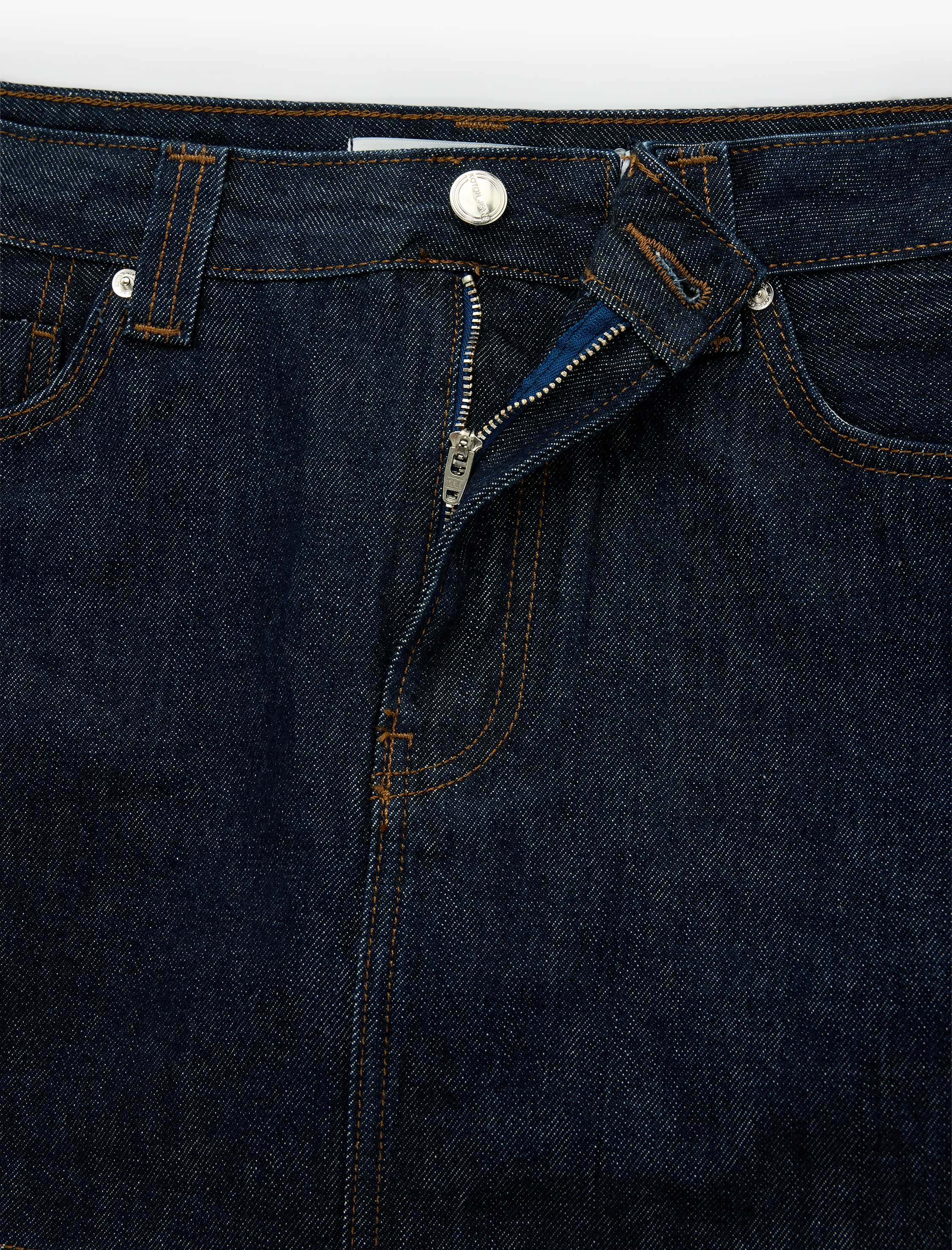   Pamuklu Normal Bel Düğmeli Cepli Mini Denim Şort Etek