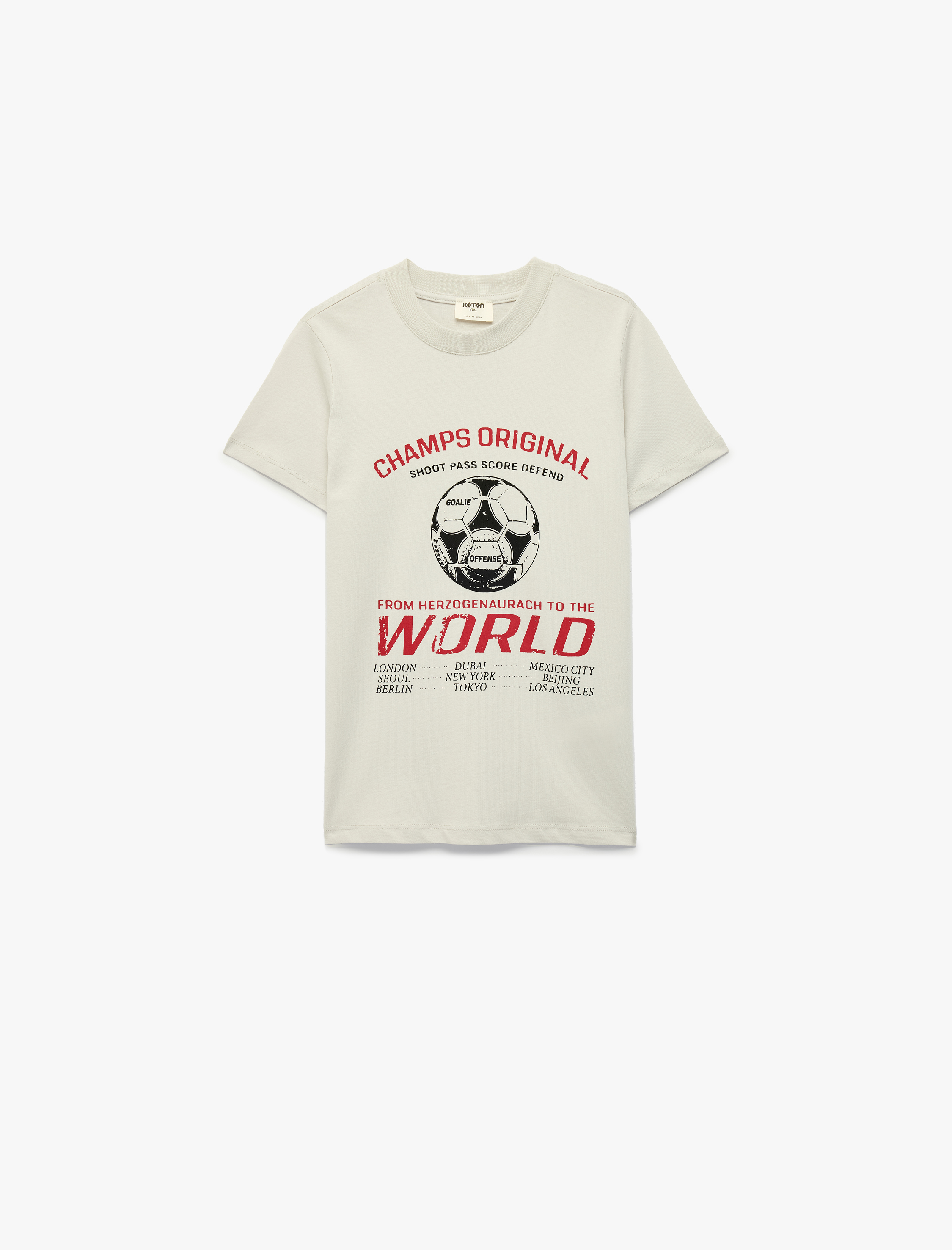  Erkek Çocuk Bisiklet Yaka Kısa Kollu Pamuklu Baskılı Tişört