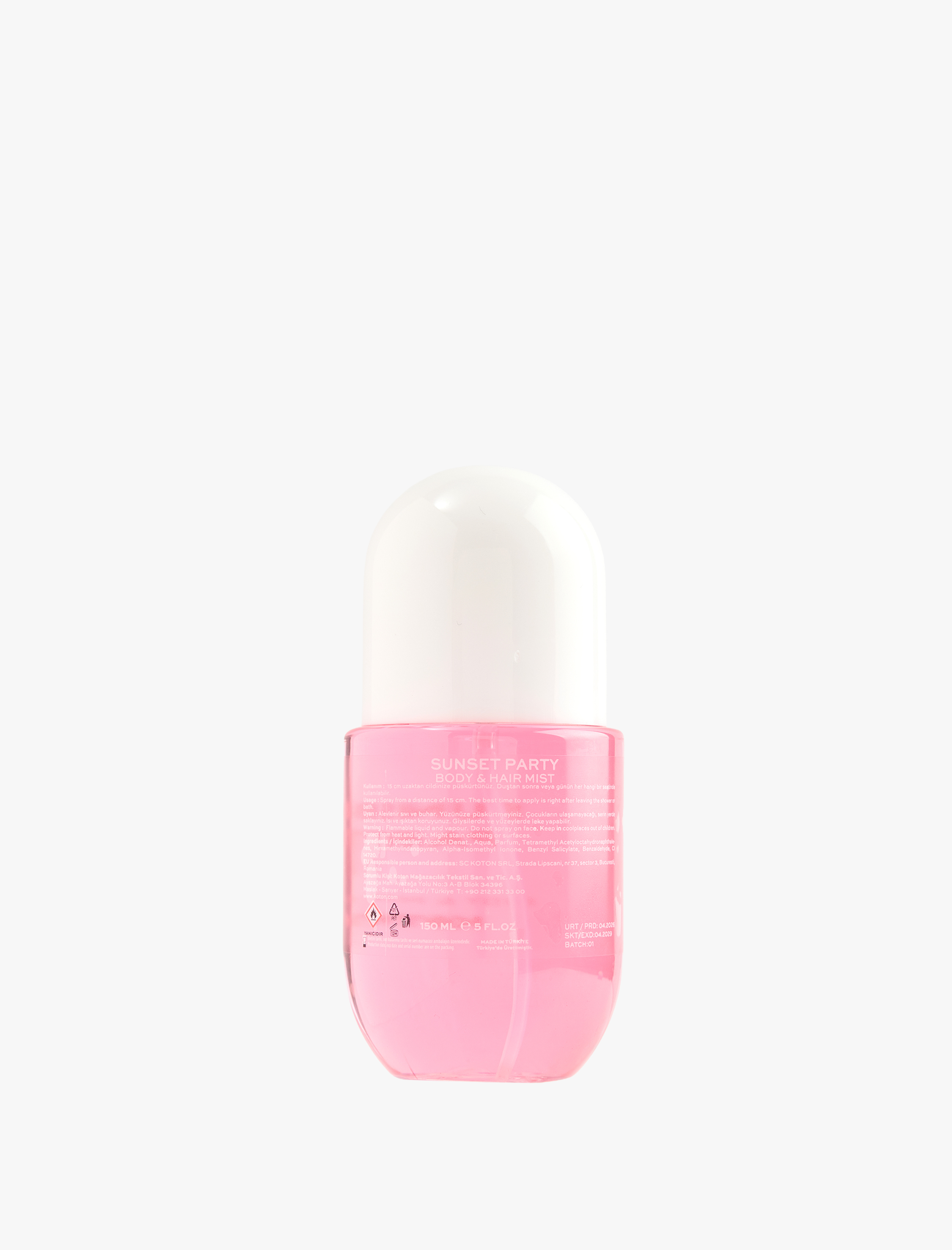  Kadın Sunset Party Vücut Spreyi 150 ML