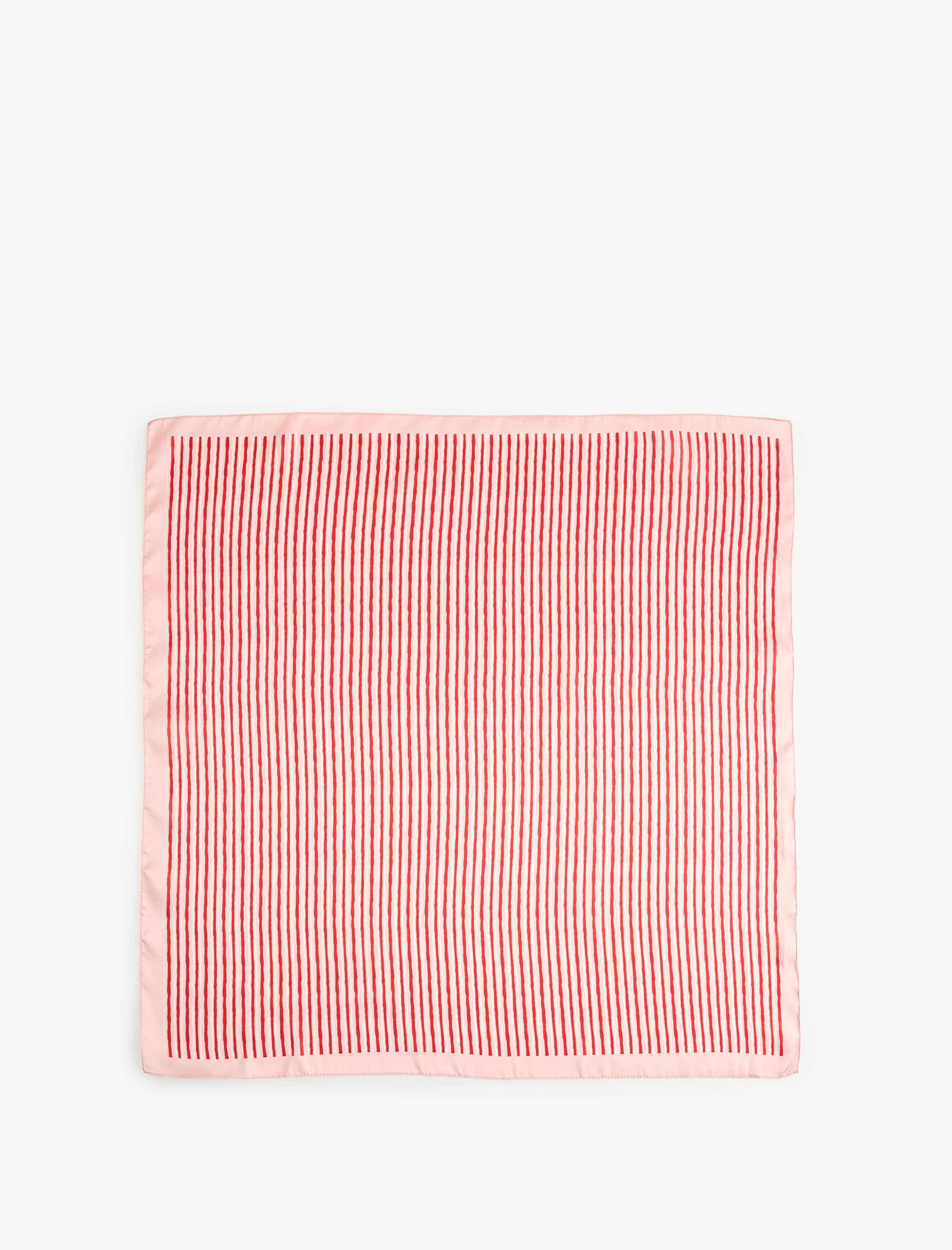  Kadın Çizgili Kare Saten Fular