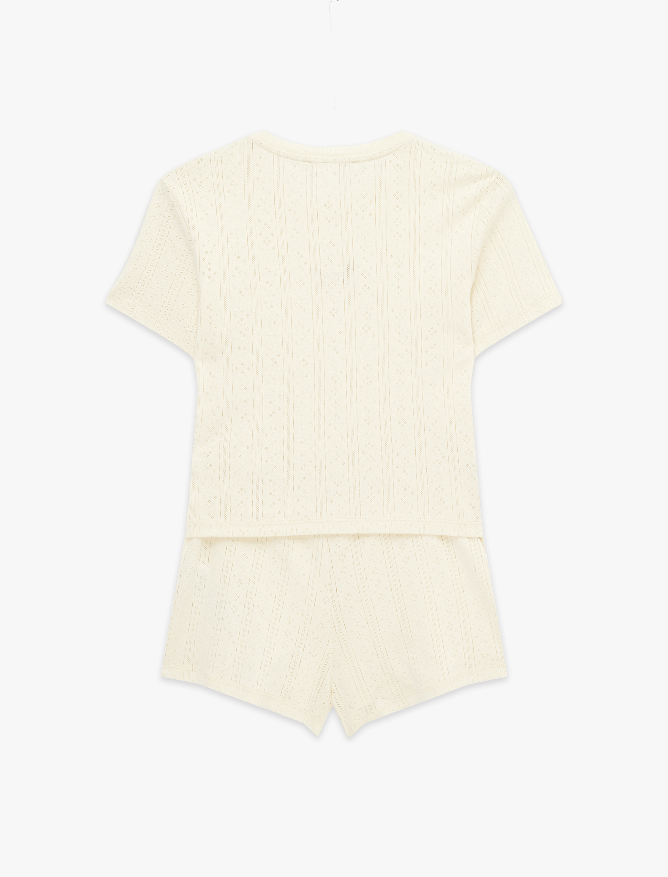  Kısa Kollu Pamuklu Şortlu Pijama Takımı