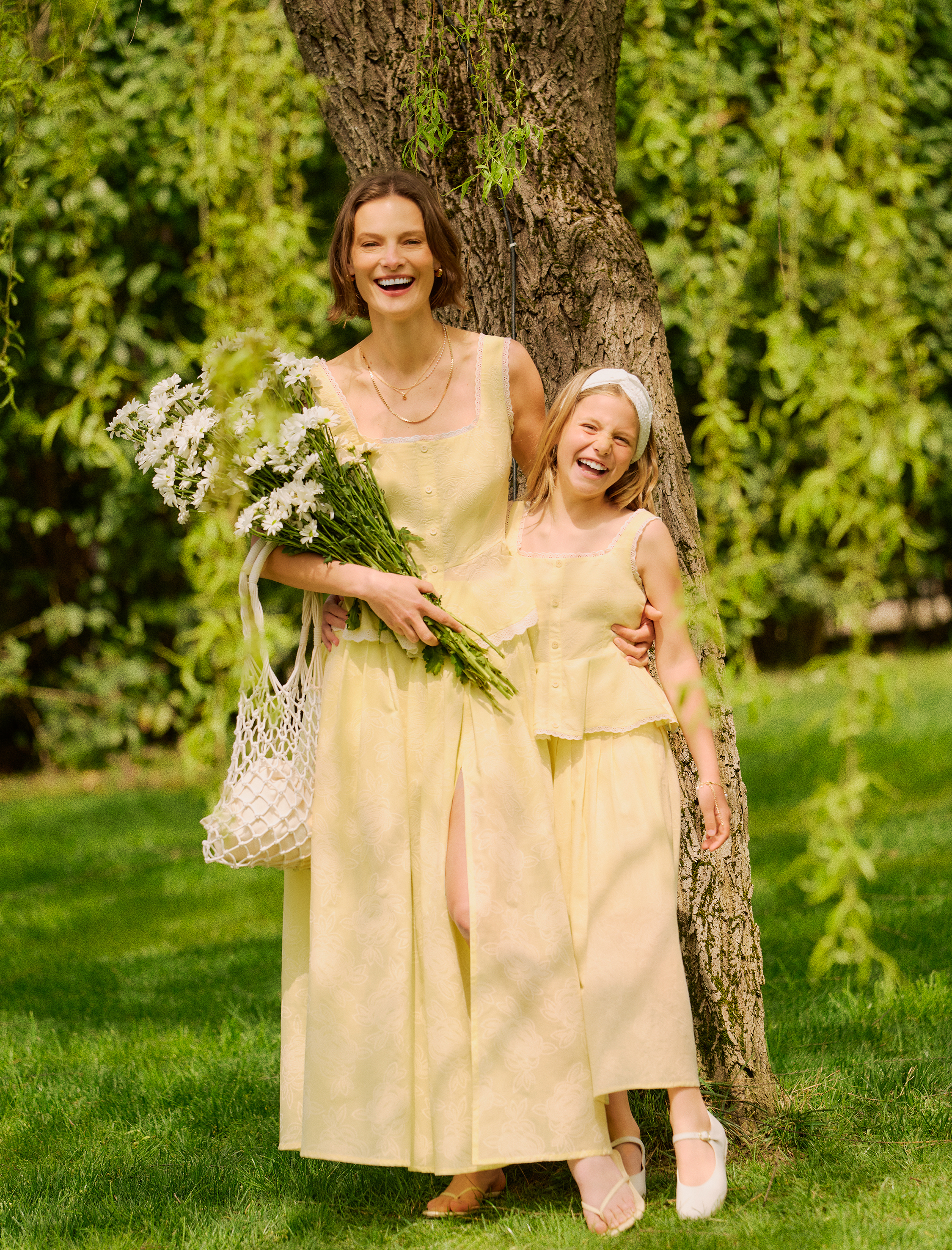   Pamuklu Cepli Pileli Floral Dokulu Çan Kesim Yırtmaçlı Midi Kloş Etek