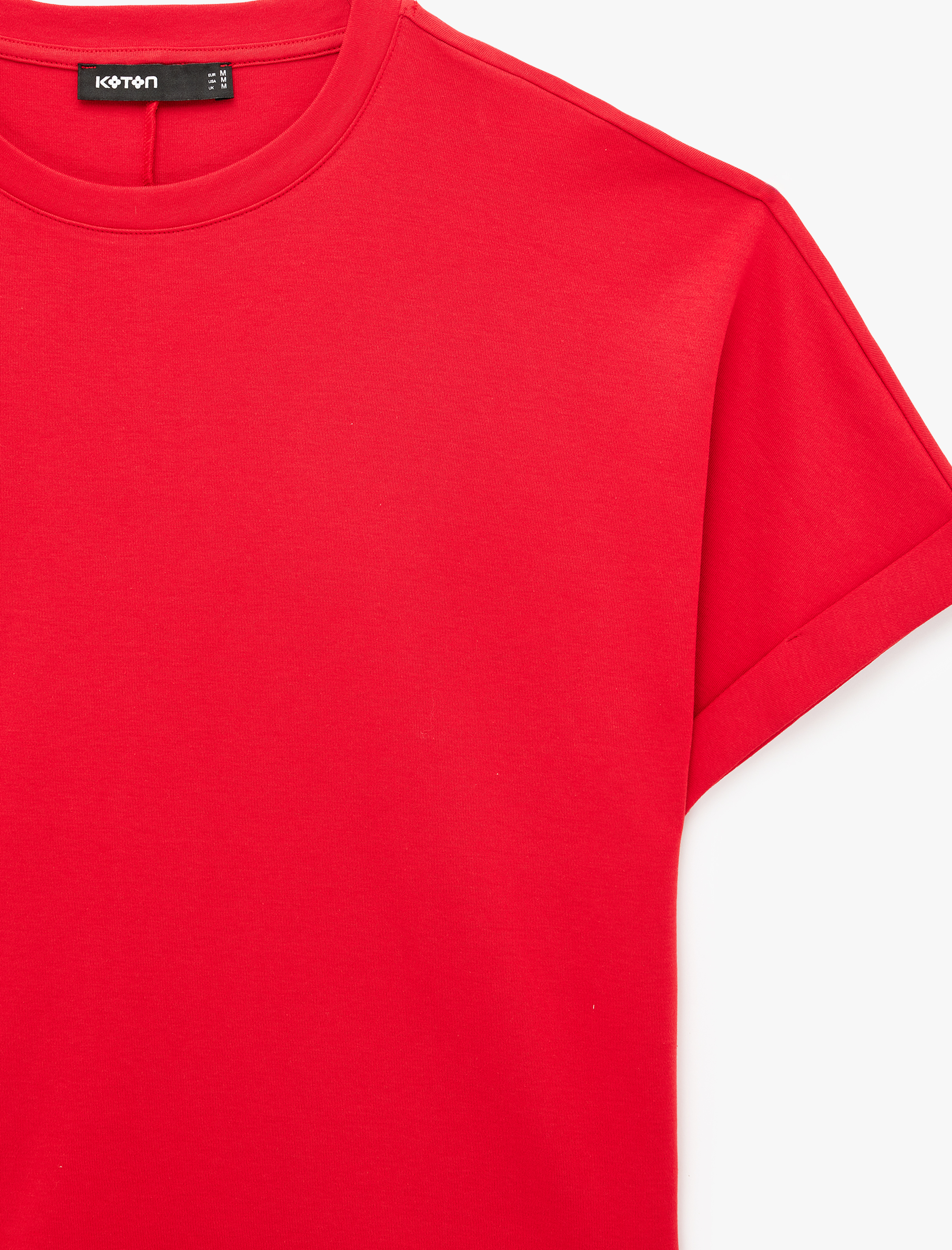   Pamuklu Regular Fit Kısa Kollu Bisiklet Yaka Basic Tişört