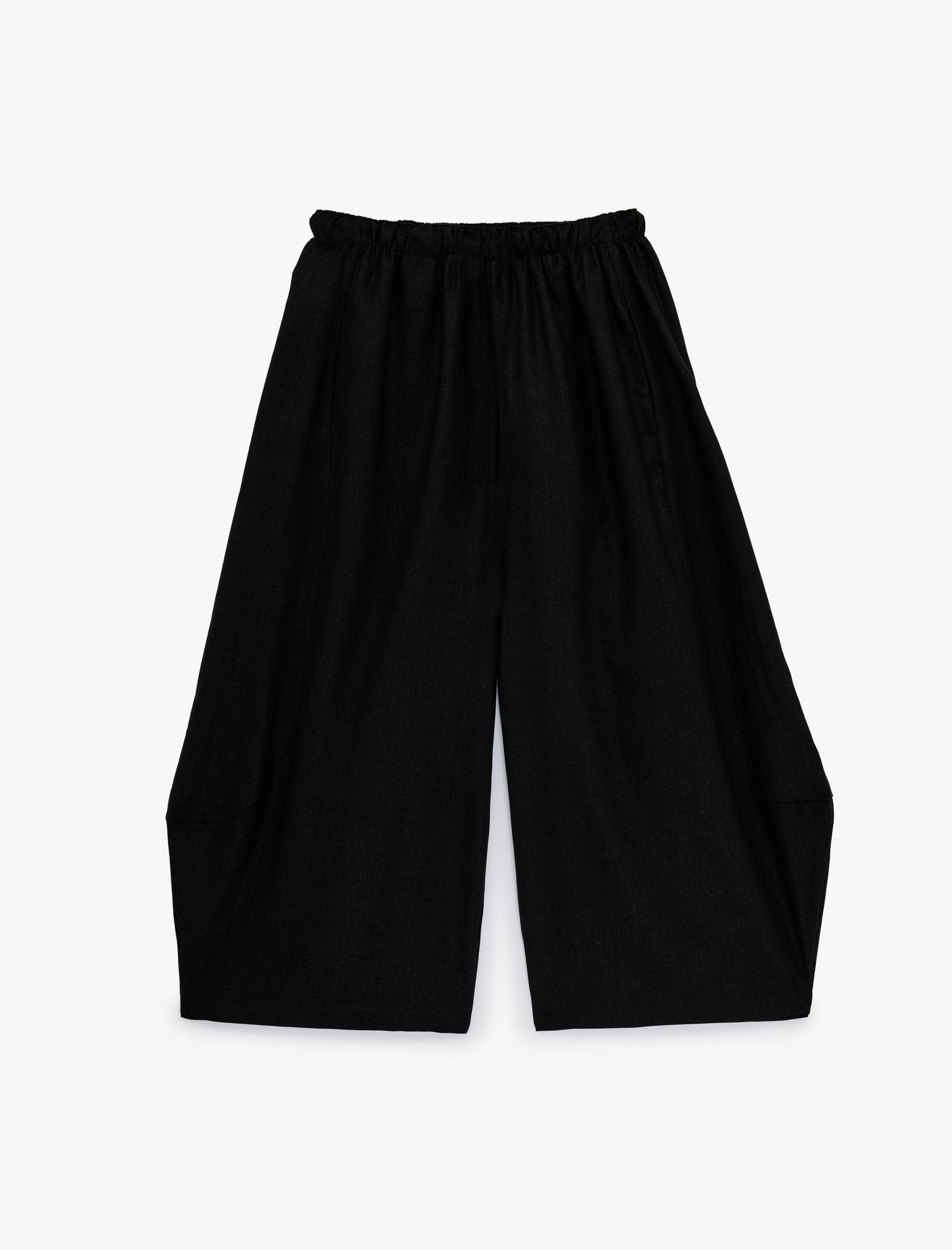   Beli Lastikli Loose Fit Cepli  Keten Balon Pantolon