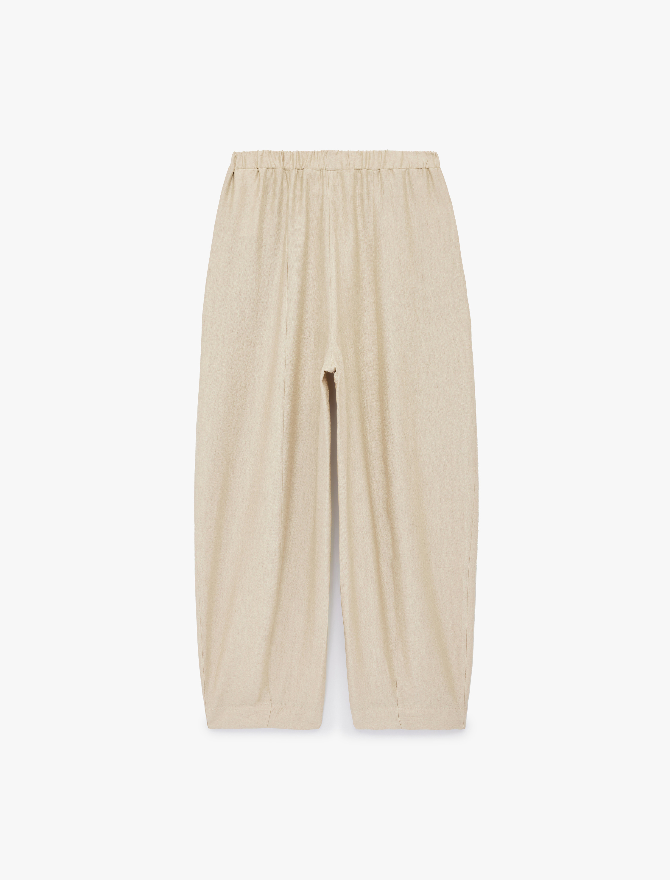   Beli Lastikli Viskon Kumaş Yan Cepli Balon Pantolon