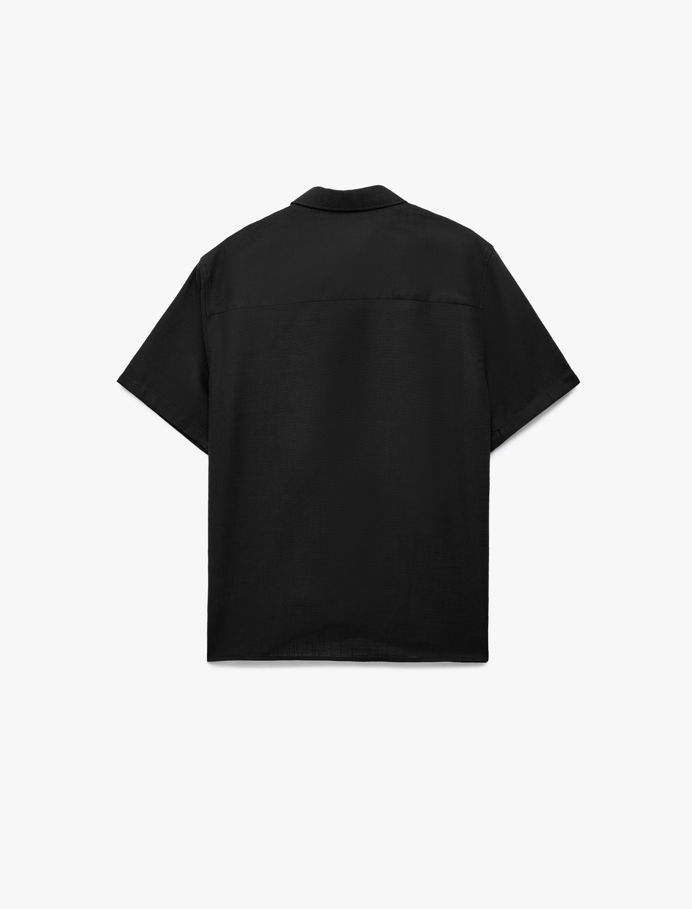   Pamuklu Klasik Yaka Regular Fit Kısa Kollu Gömlek