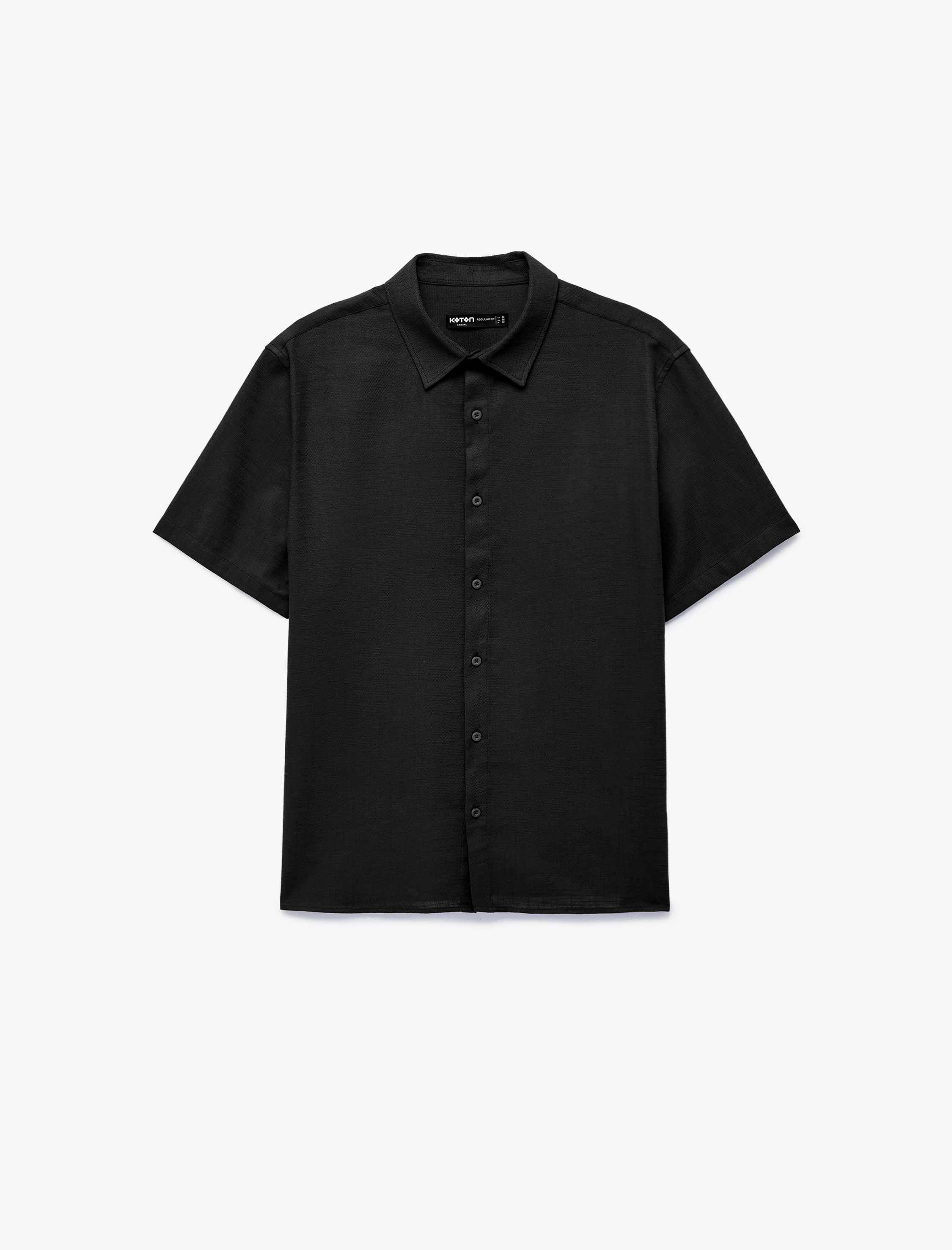   Pamuklu Klasik Yaka Regular Fit Kısa Kollu Gömlek