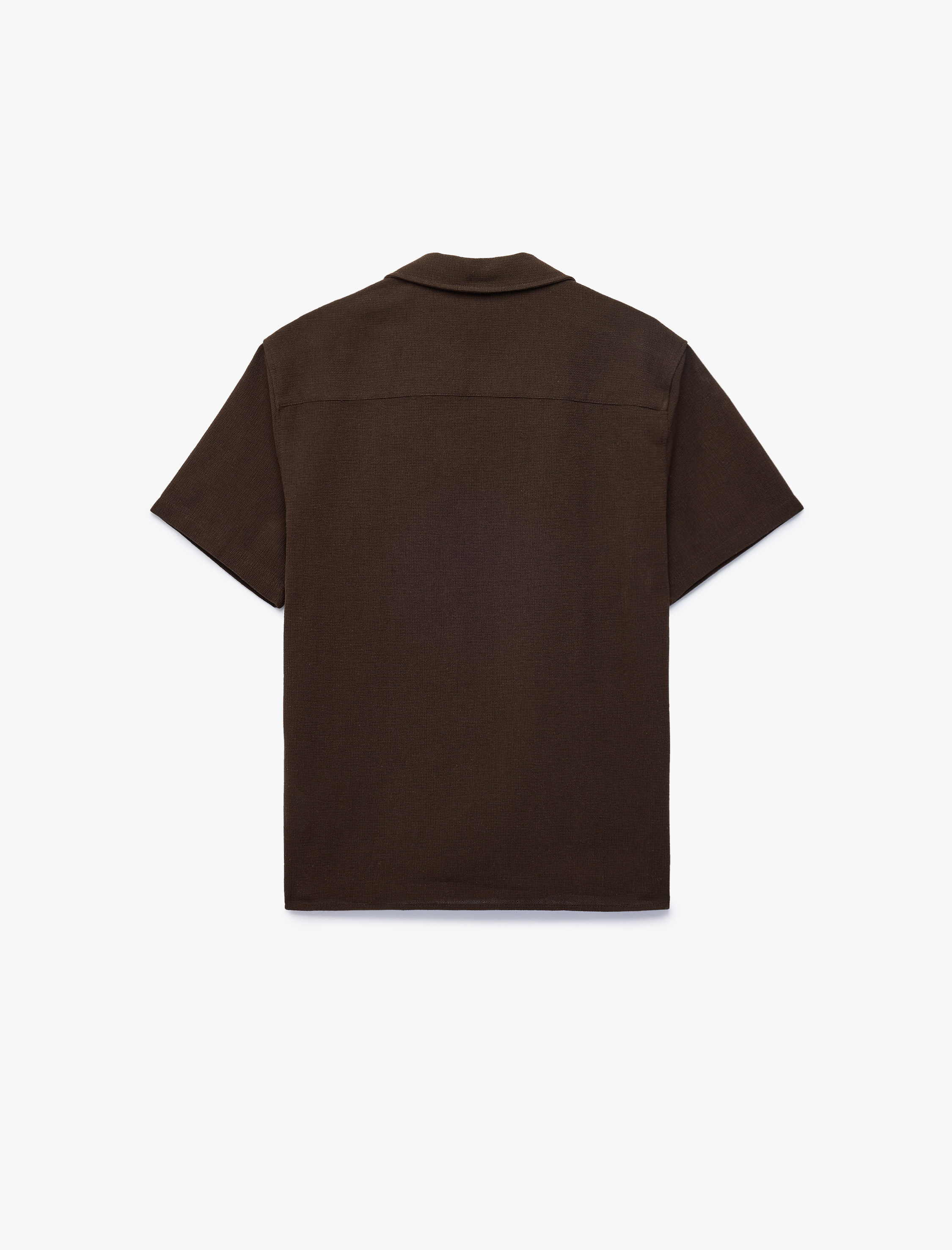   Pamuklu Regular Fit Düğmeli Devrik Yaka Kısa Kollu Gömlek