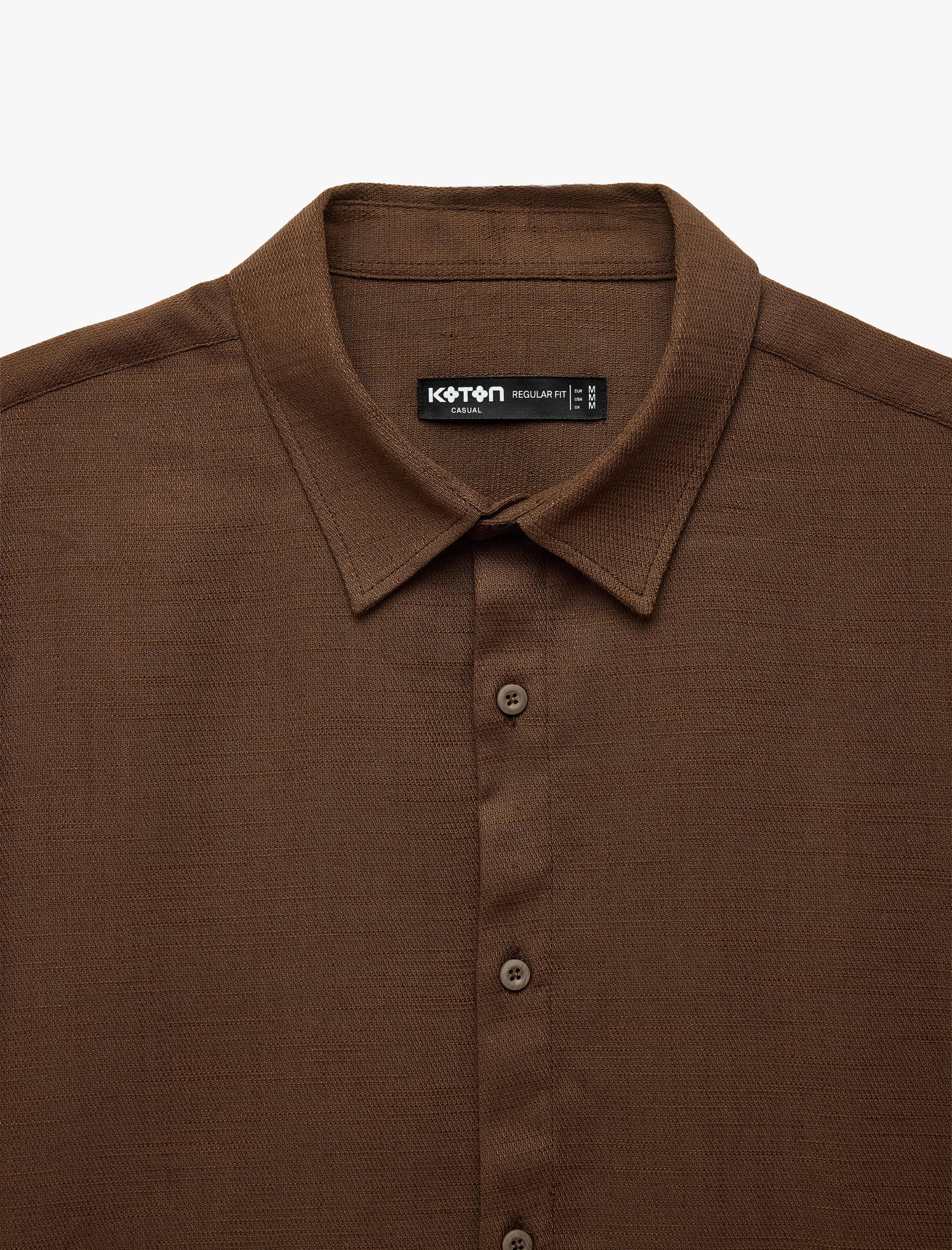   Pamuklu Klasik Yaka Regular Fit Kısa Kollu Gömlek