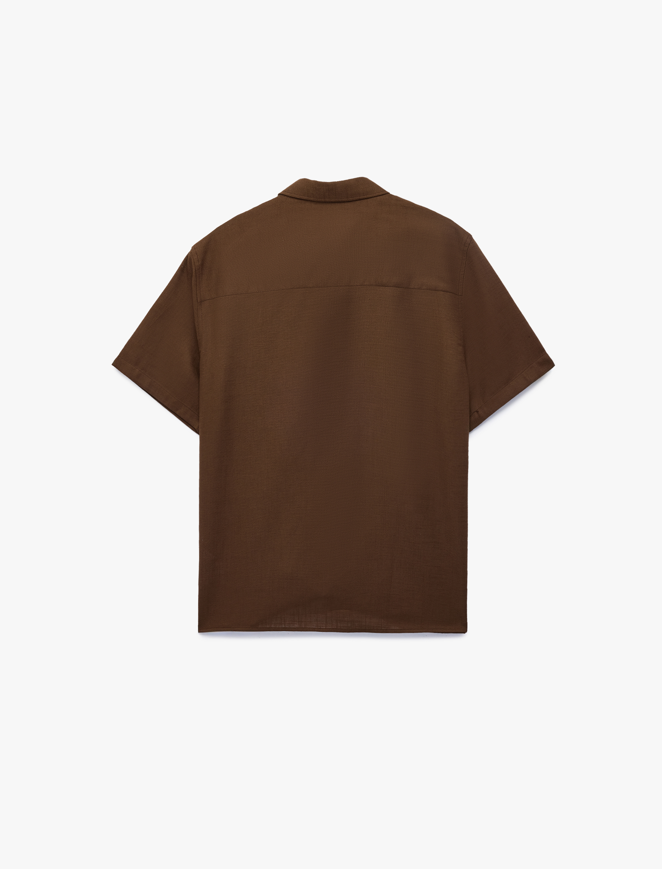   Pamuklu Klasik Yaka Regular Fit Kısa Kollu Gömlek