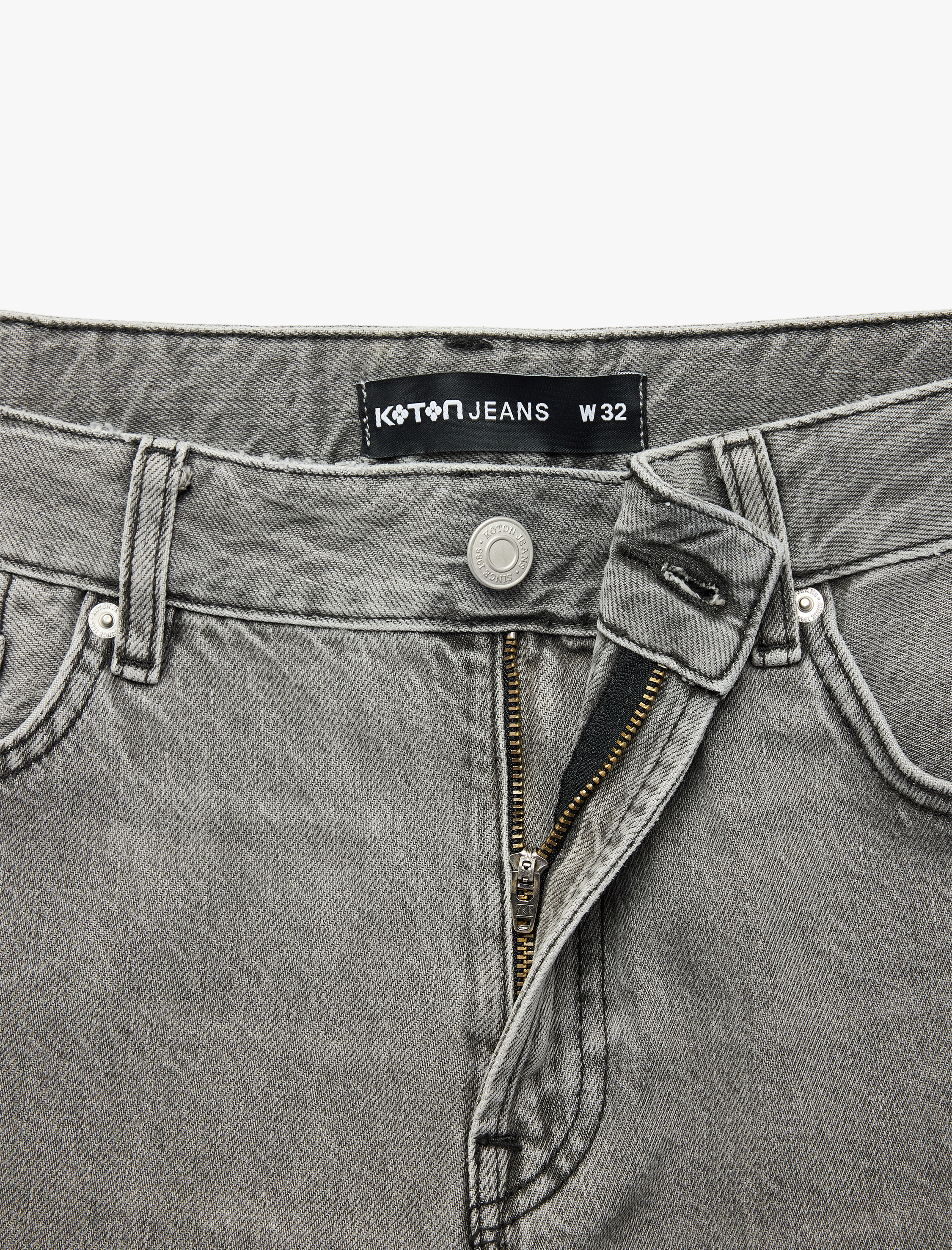   Pamuklu Straight Fit Cepli Bermuda Jean Şort
