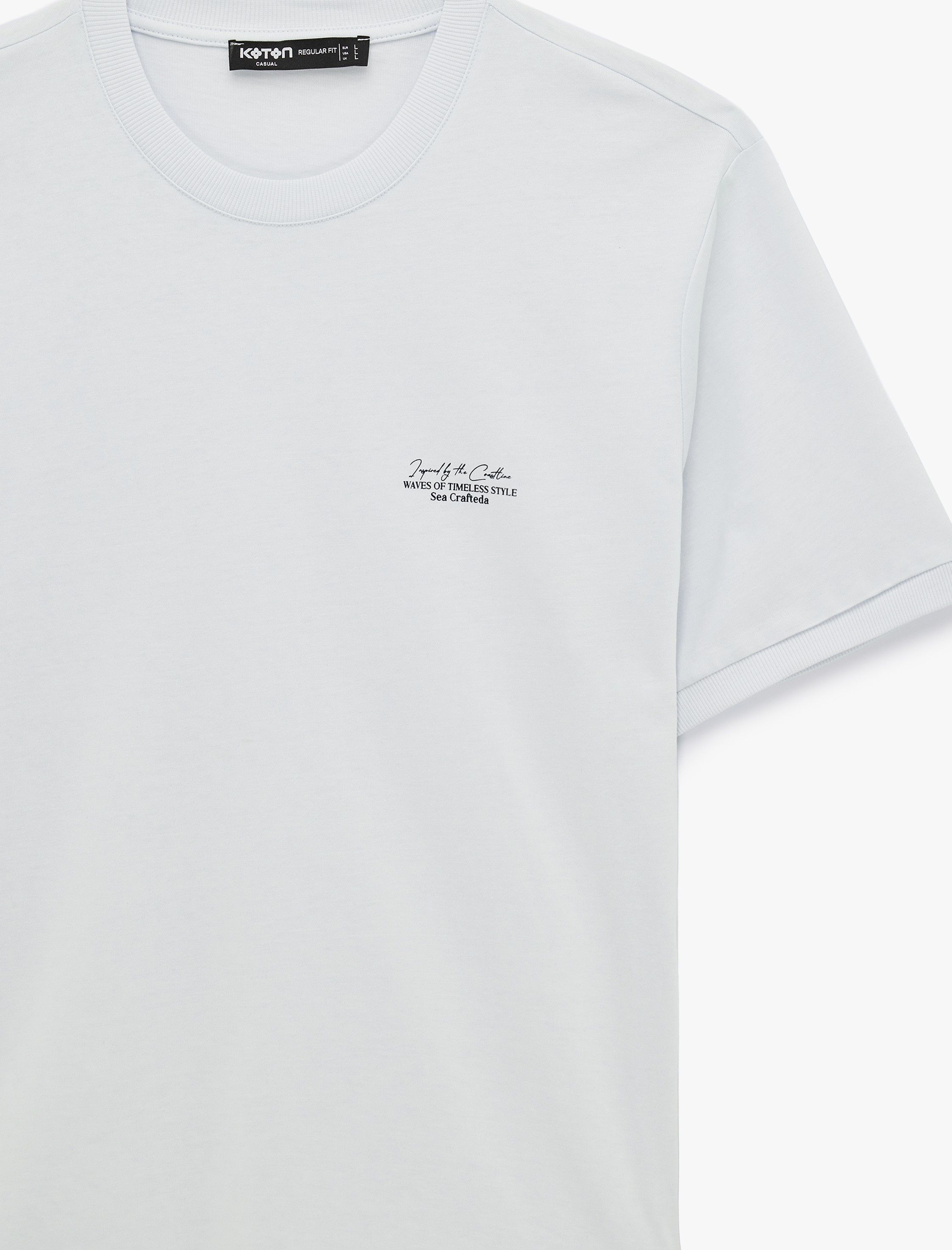   Pamuklu Regular Fit Kısa Kollu Baskılı Bisiklet Yaka Tişört