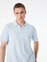 Regular Fit Kısa Kollu Basic Polo Yaka Tişört