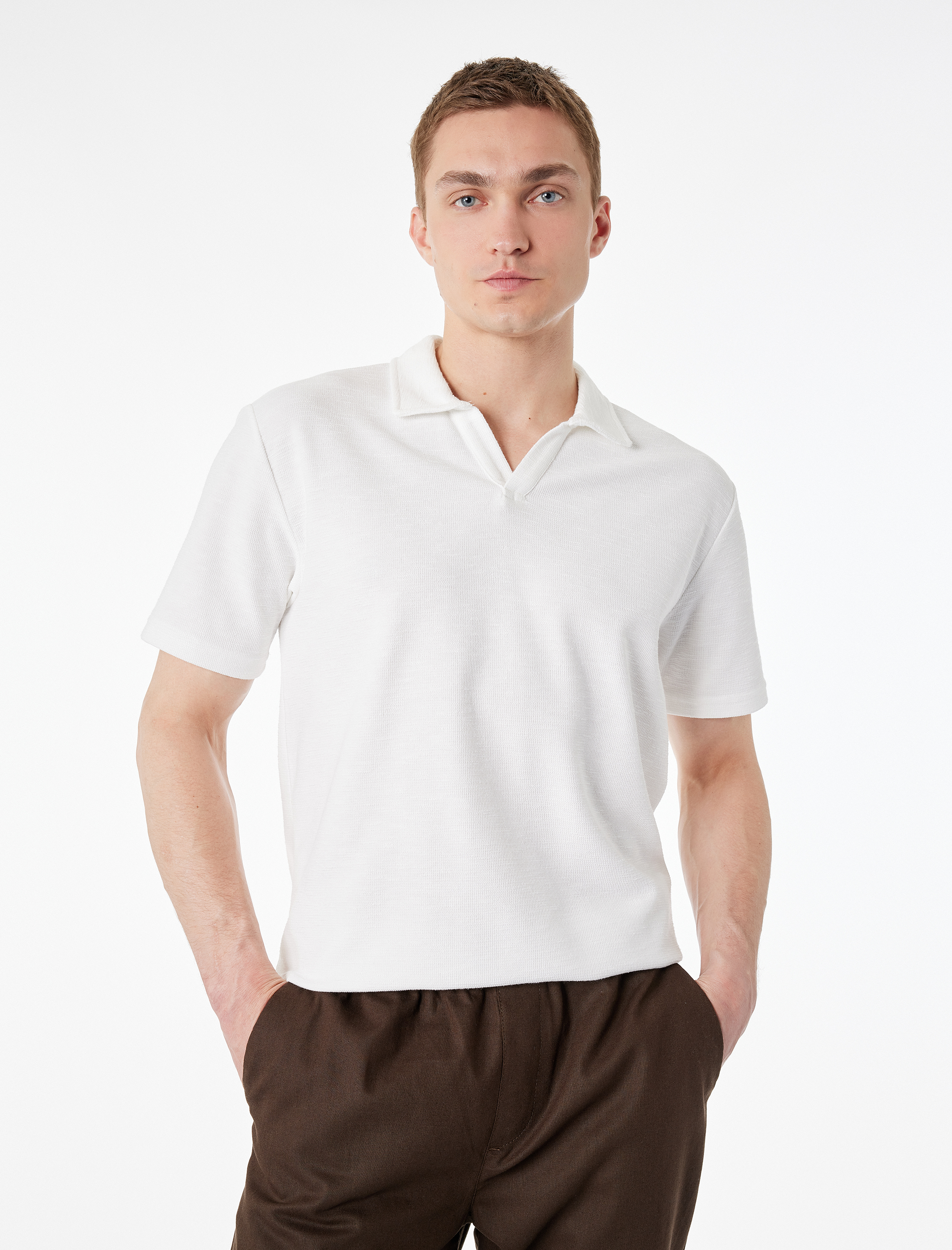   Regular Fit Kısa Kollu Basic Polo Yaka Tişört