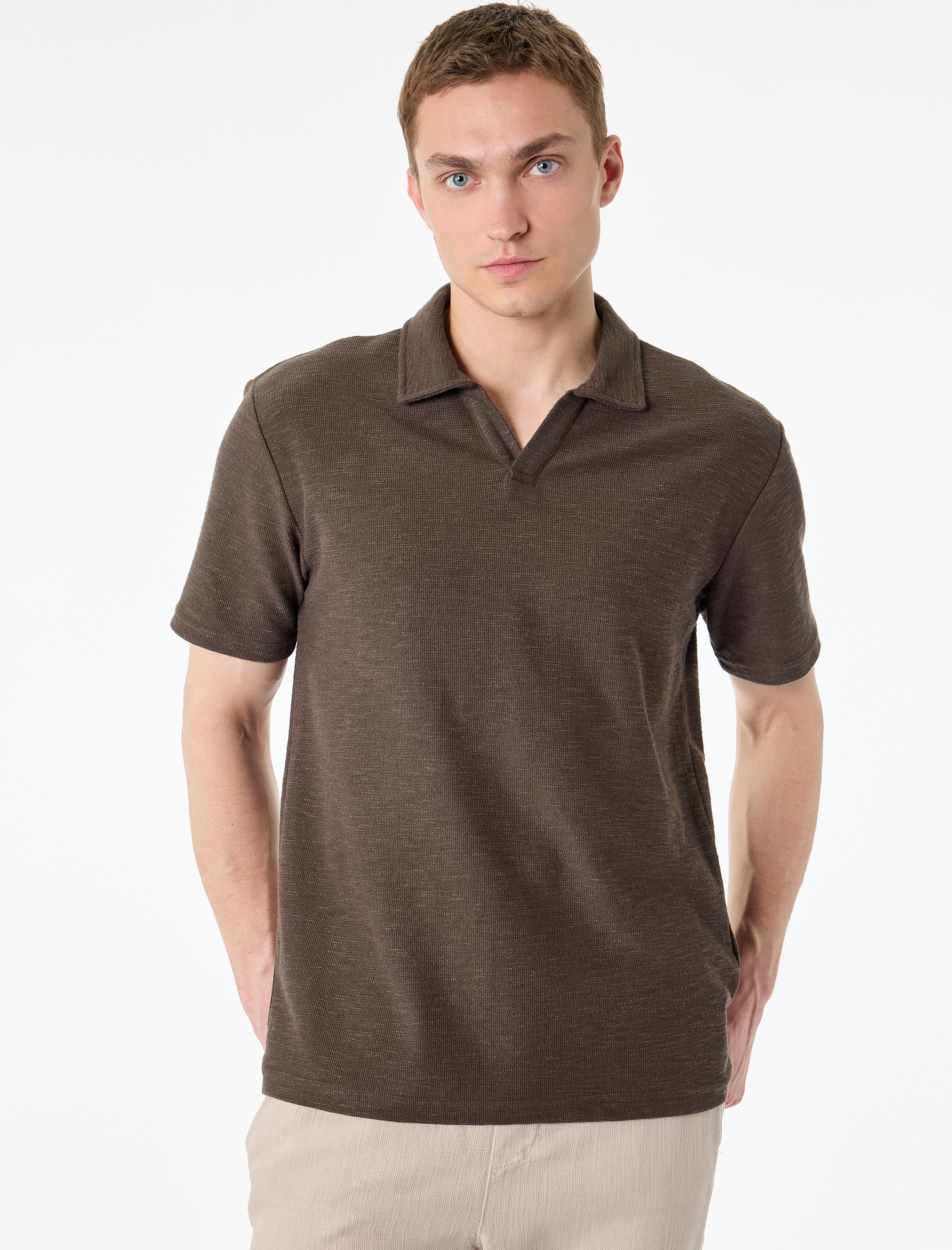   Regular Fit Kısa Kollu Basic Polo Yaka Tişört