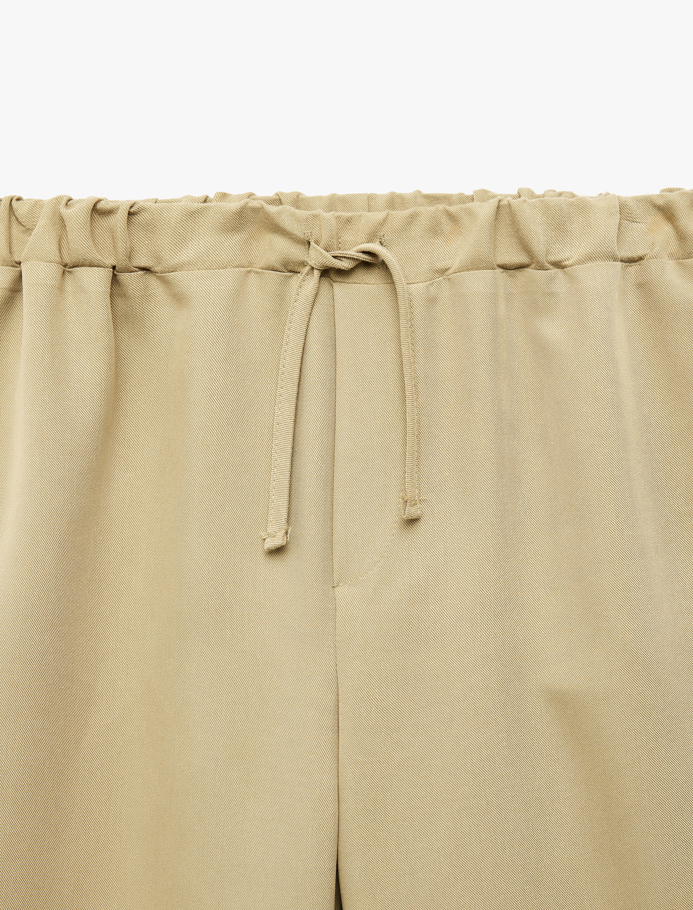  Kız Çocuk Düğmeli Modal Karışımlı Geniş Paça Pantolon