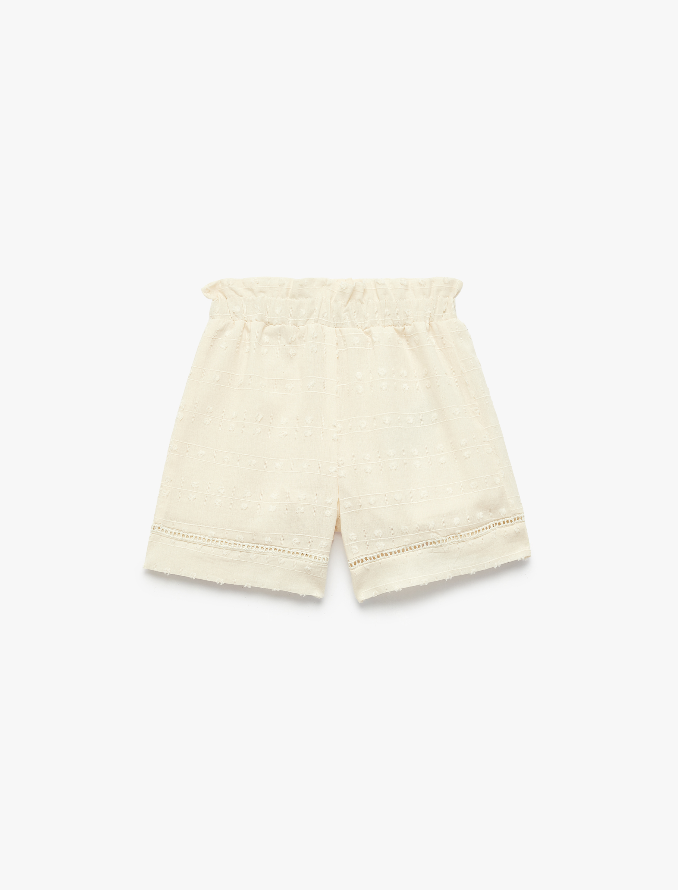  Kız Bebek Pamuklu Beli Lastikli Basic Şort